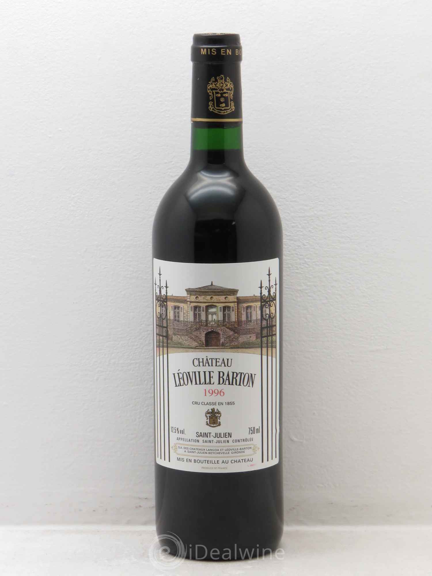 Château Léoville Barton 2ème Grand Cru Classé 1996 - Lot de 1 bouteille - 0