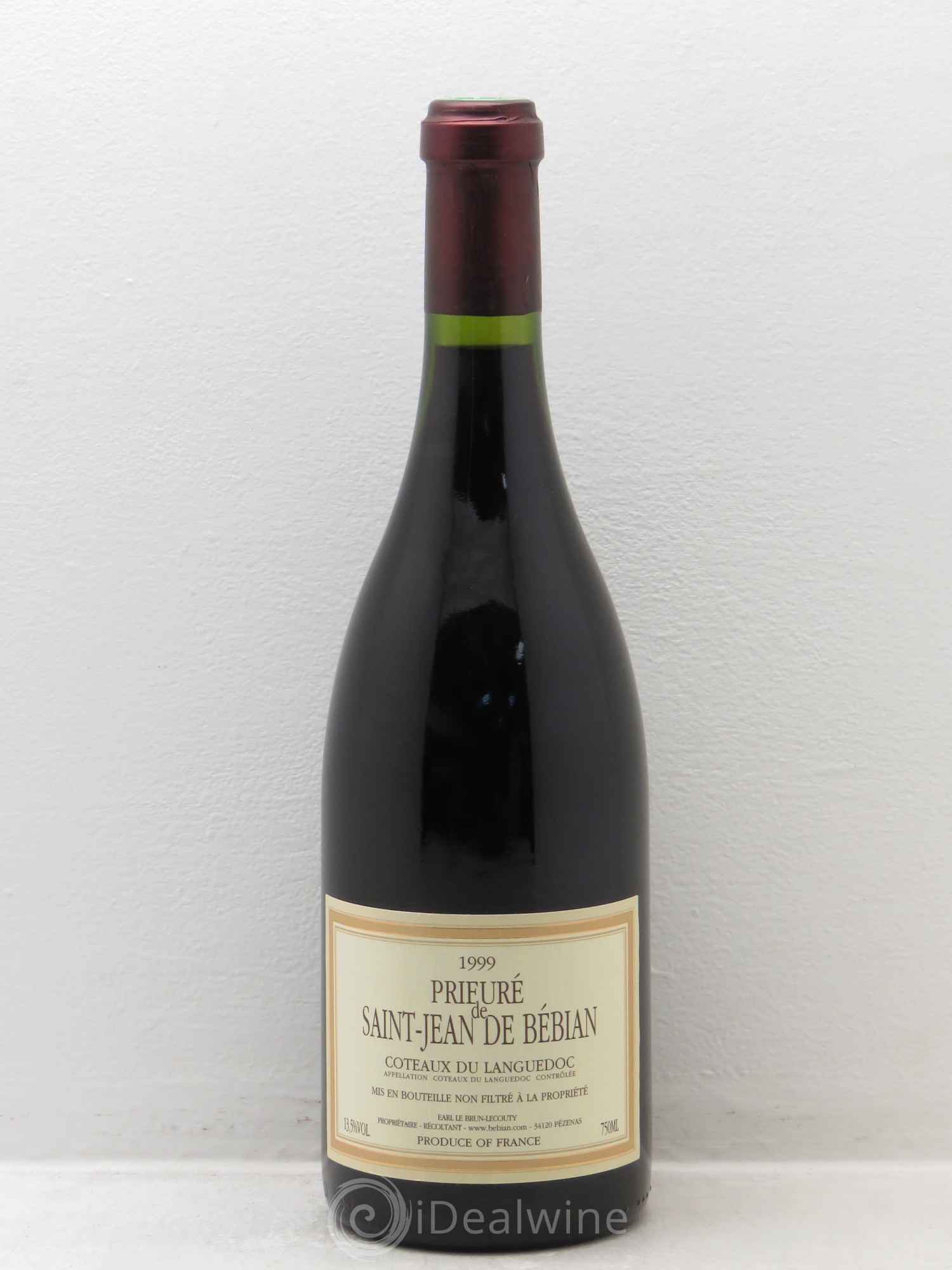 Languedoc Prieuré St-Jean de Bébian earl lecouty brun 1999 - Posten von 1 Flasche - 0