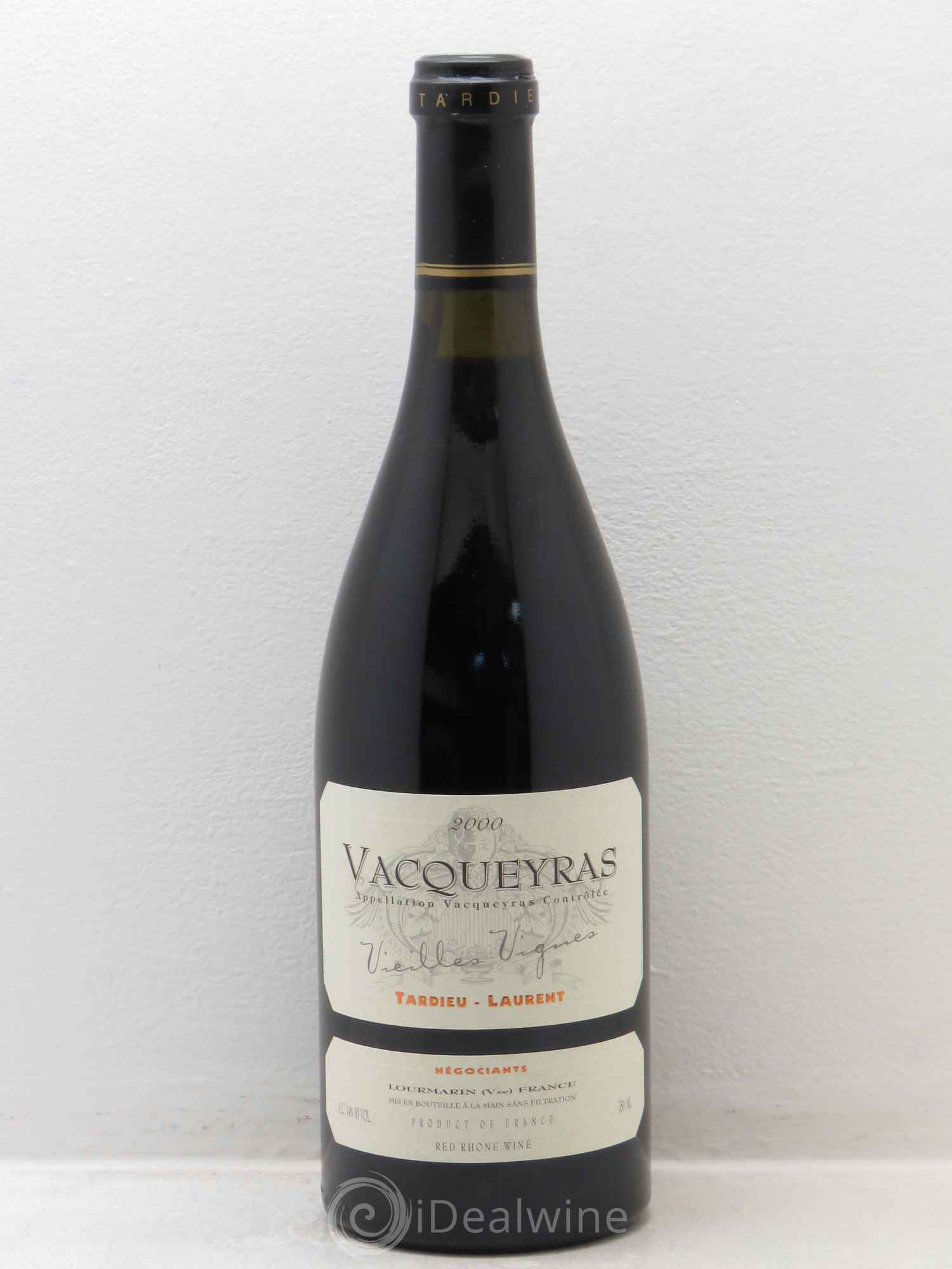 Vacqueyras tardieu laurent 2000 - Lot de 1 bouteille - 0