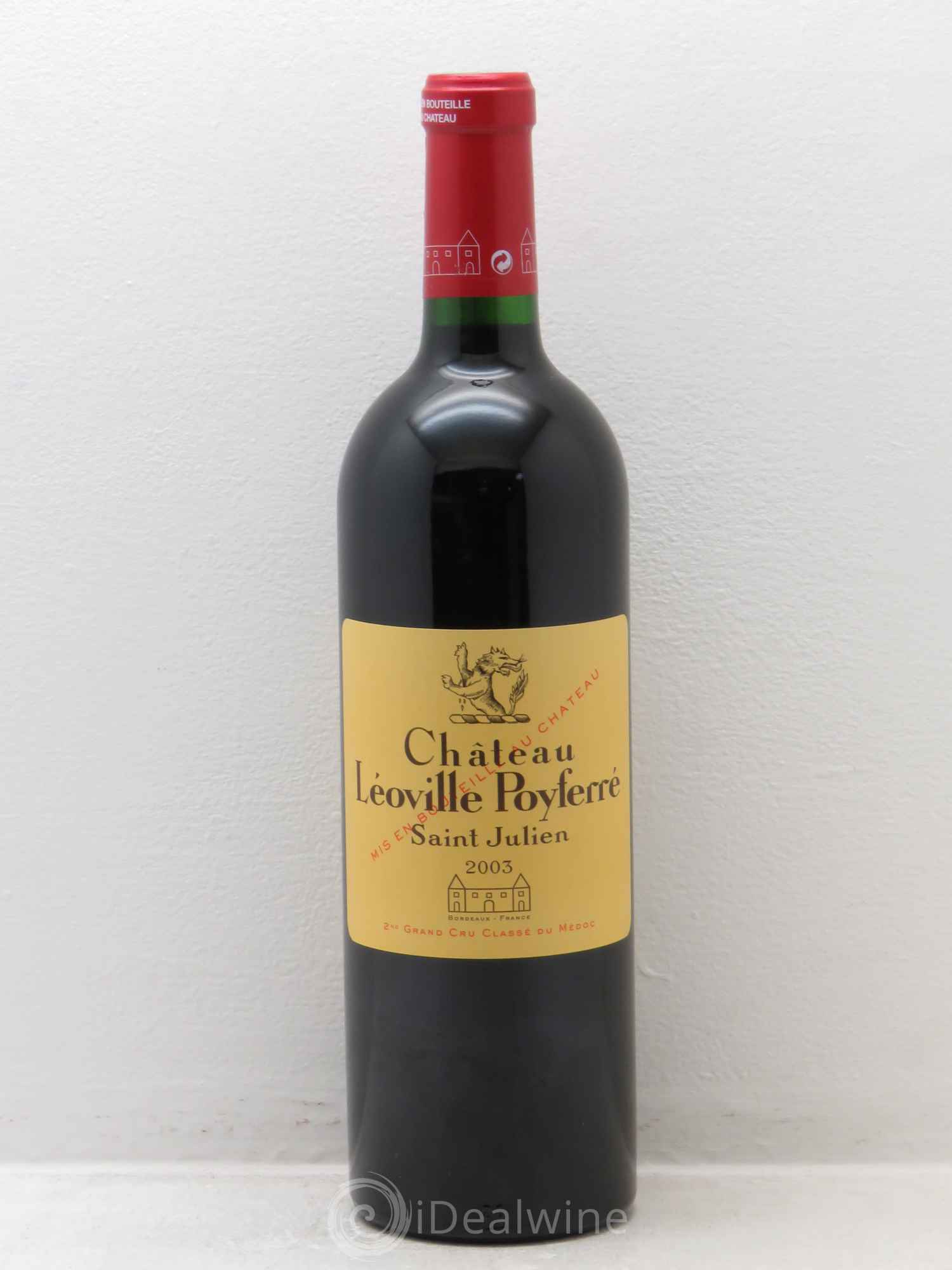 Château Léoville Poyferré 2ème Grand Cru Classé 2003 - Lot de 1 bouteille - 0