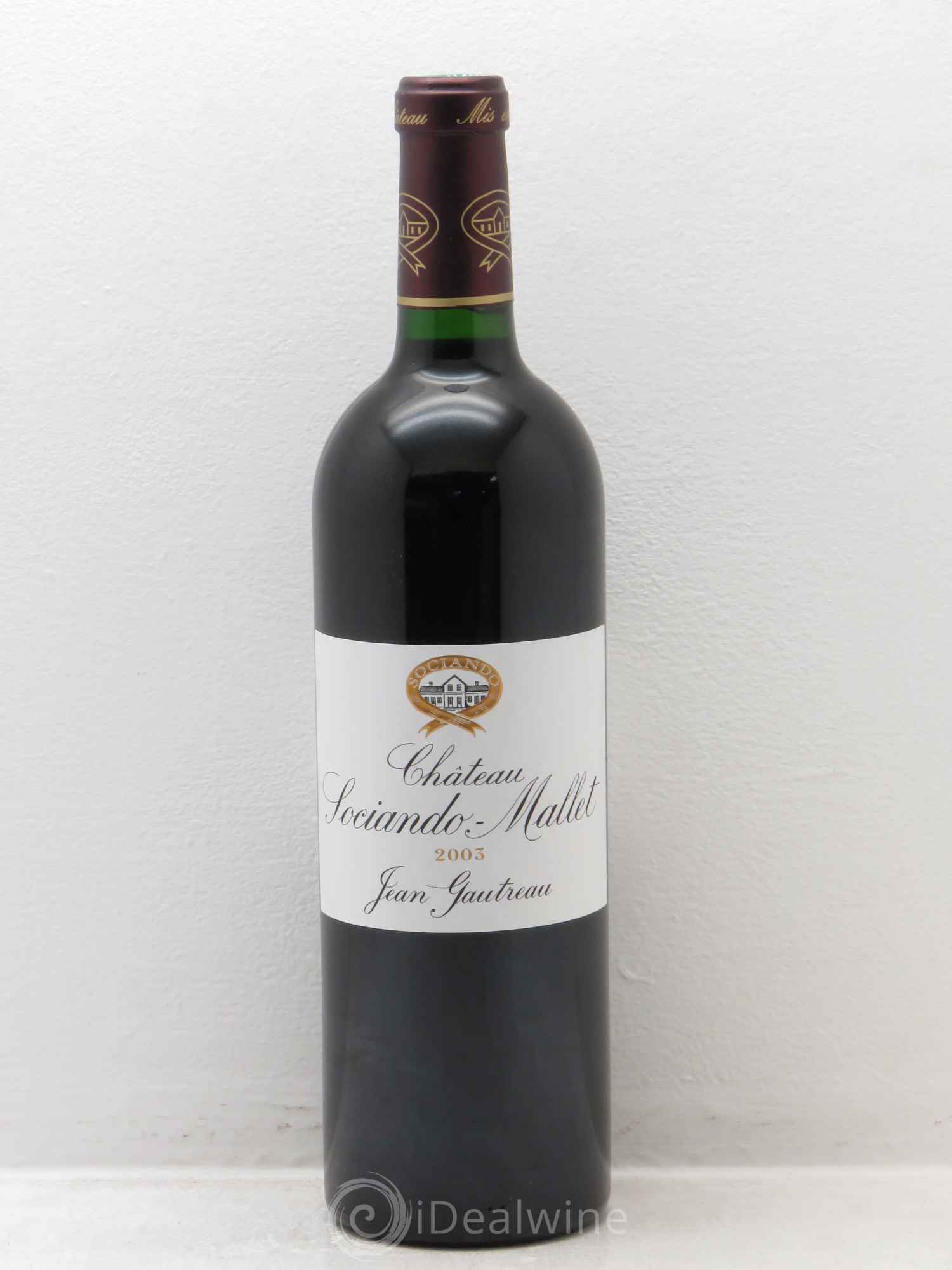 Château Sociando Mallet 2003 - Lot de 1 bouteille - 0