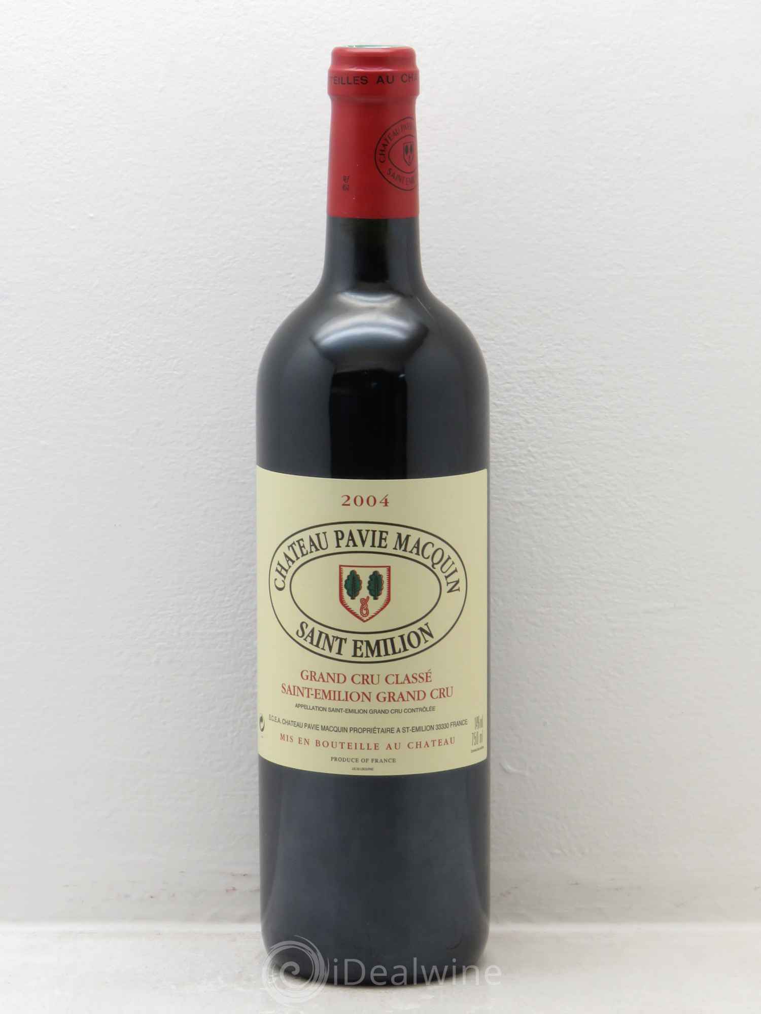 Château Pavie Macquin 1er Grand Cru Classé B 2004 - Lot de 1 bouteille - 0
