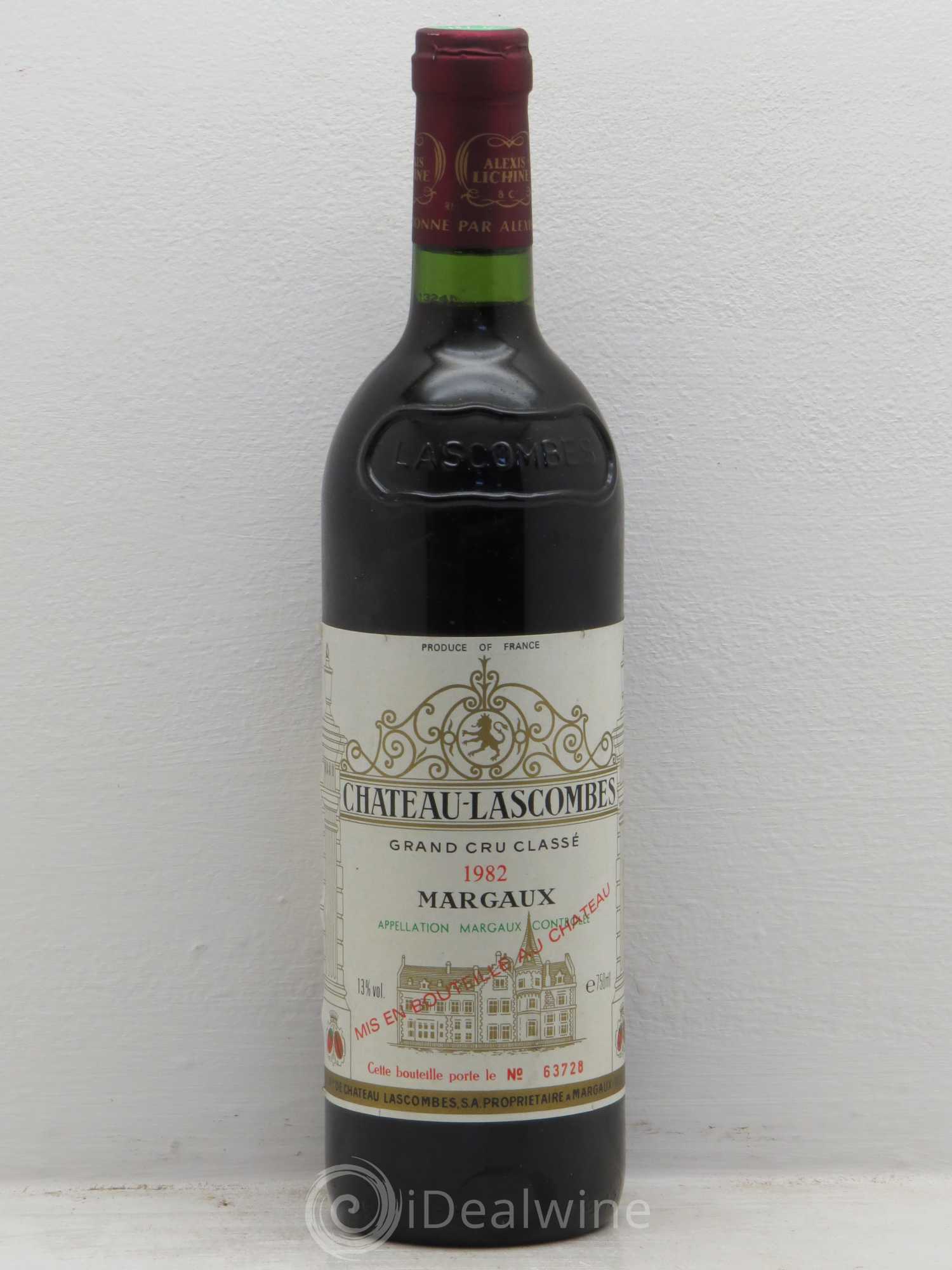 Château Lascombes 2ème Grand Cru Classé 1982 - Lot de 1 bouteille - 0