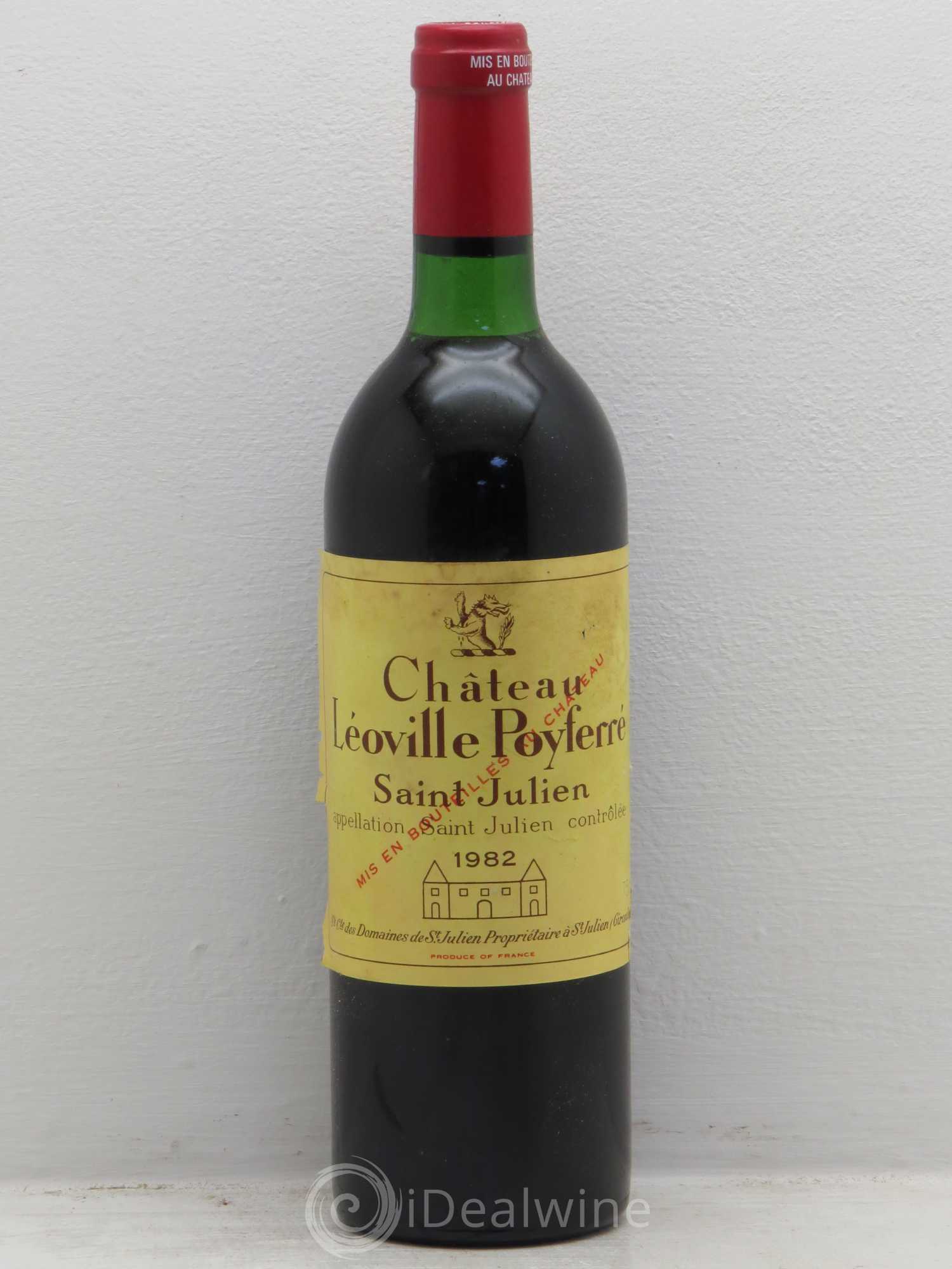 Château Léoville Poyferré 2ème Grand Cru Classé 1982 - Lot de 1 bouteille - 0