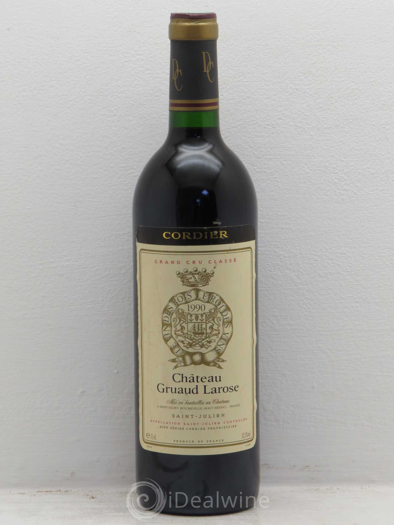 Château Gruaud Larose 2ème Grand Cru Classé 1990 - Lot de 1 bouteille - 0