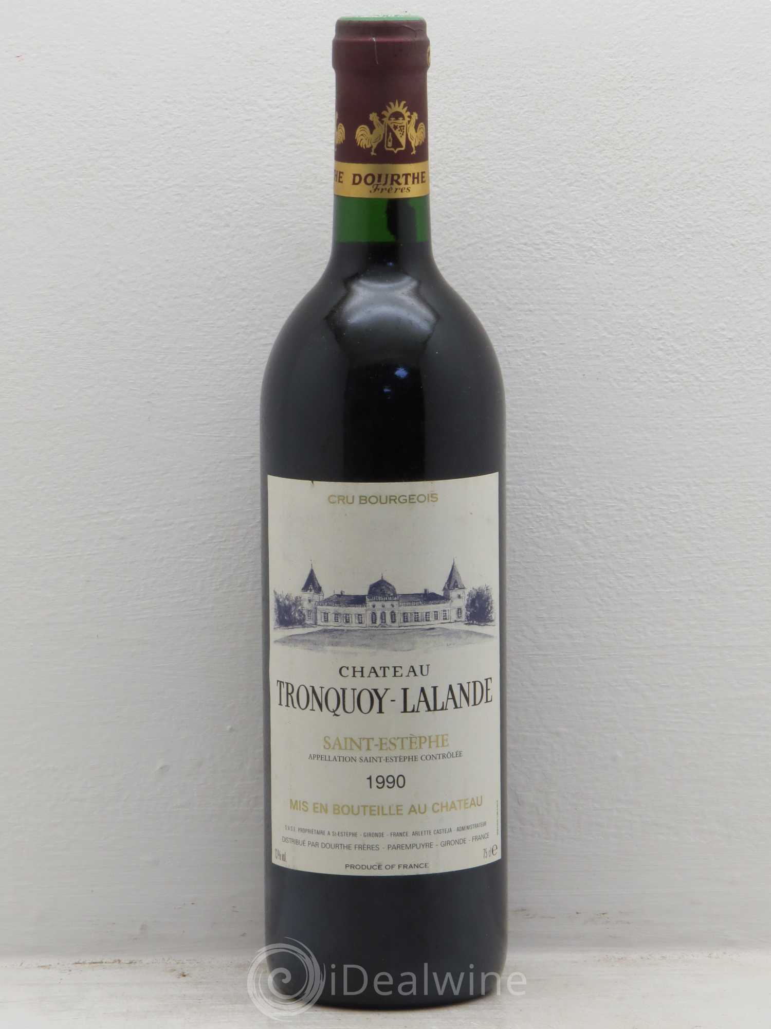 Château Tronquoy Lalande 1990 - Lot de 1 bouteille - 0