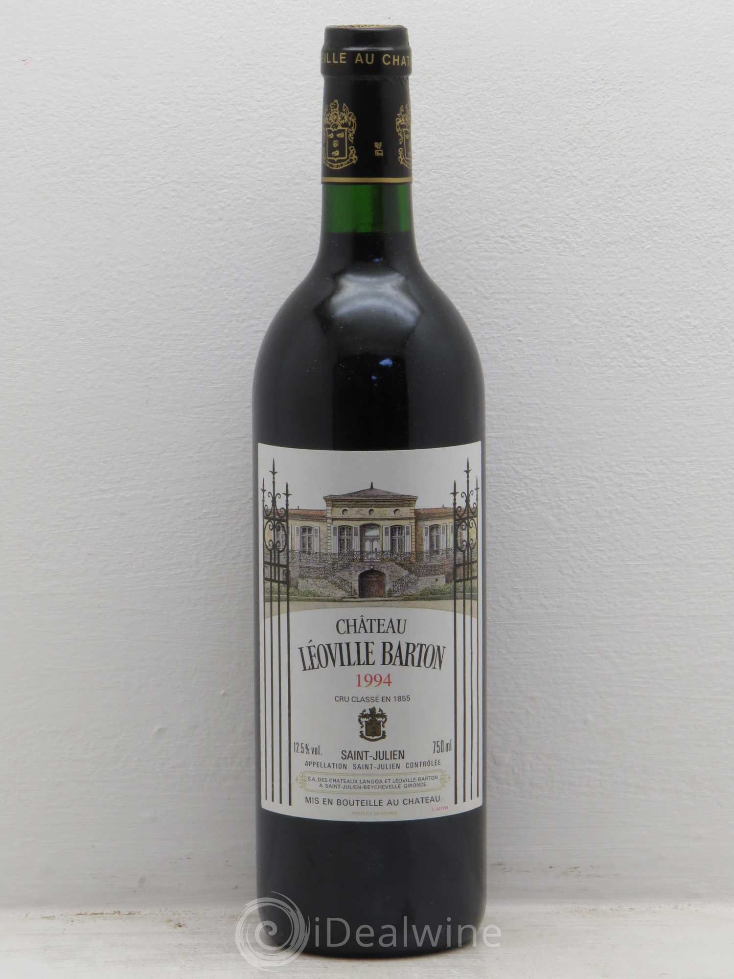 Château Léoville Barton 2ème Grand Cru Classé 1994 - Lot de 1 bouteille - 0