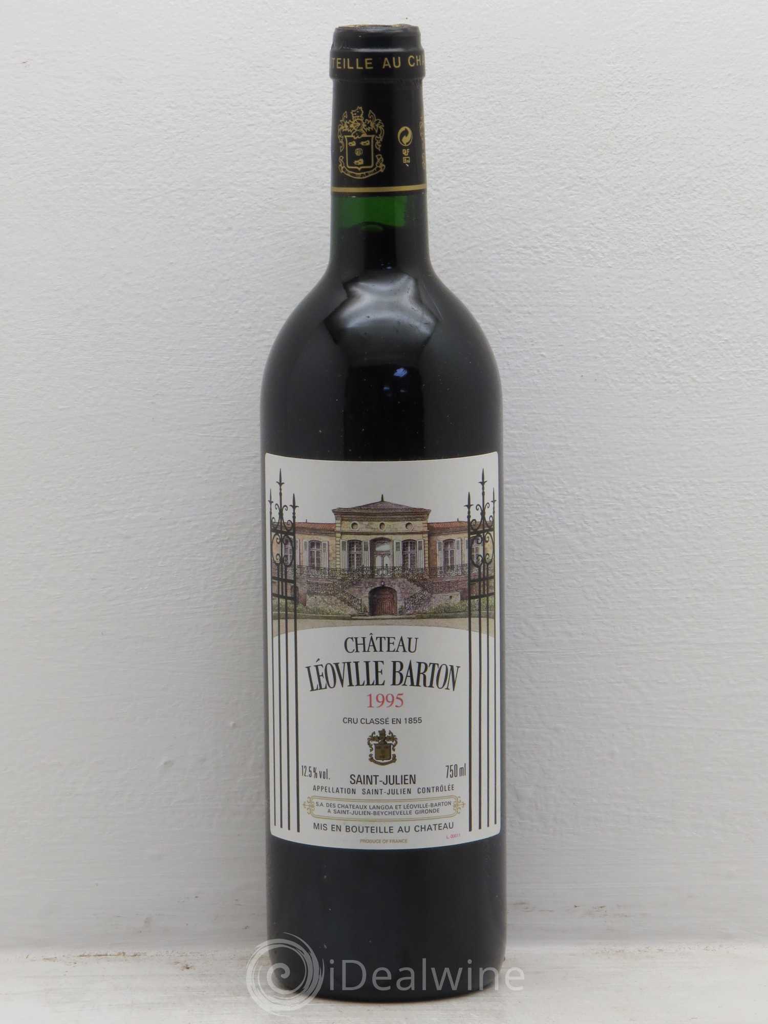 Château Léoville Barton 2ème Grand Cru Classé 1995 - Lot de 1 bouteille - 0