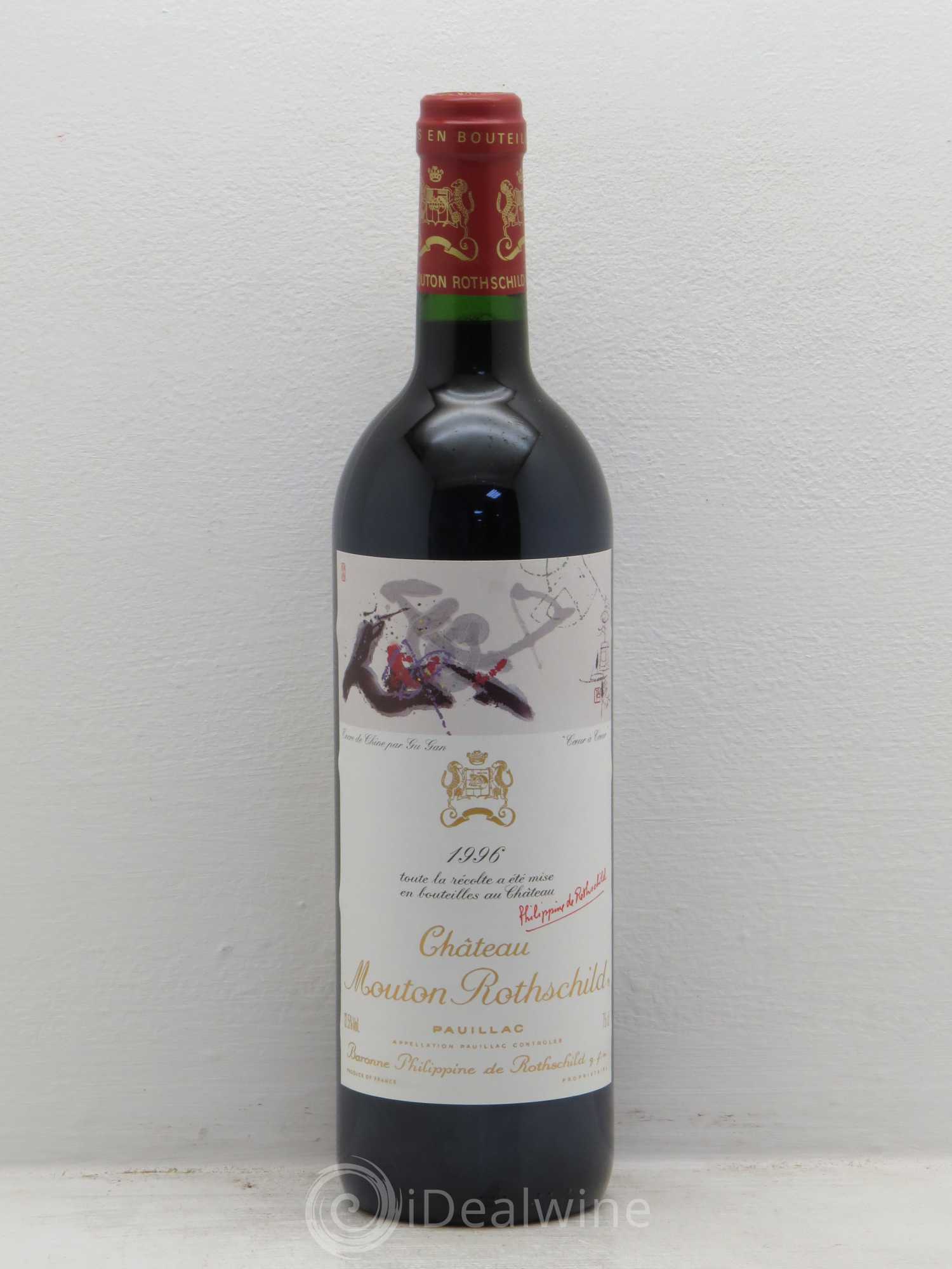 Château Mouton Rothschild 1er Grand Cru Classé 1996 - Lot de 1 bouteille - 0