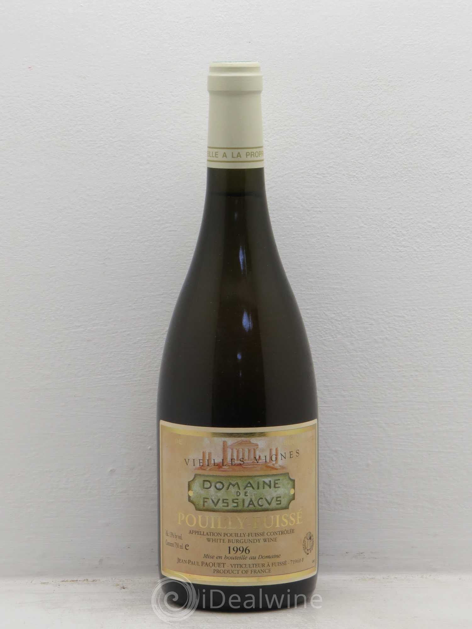 Pouilly-Fuissé Domaine de Fussiacus vieilles vignes 1996 - Posten von 1 Flasche - 0