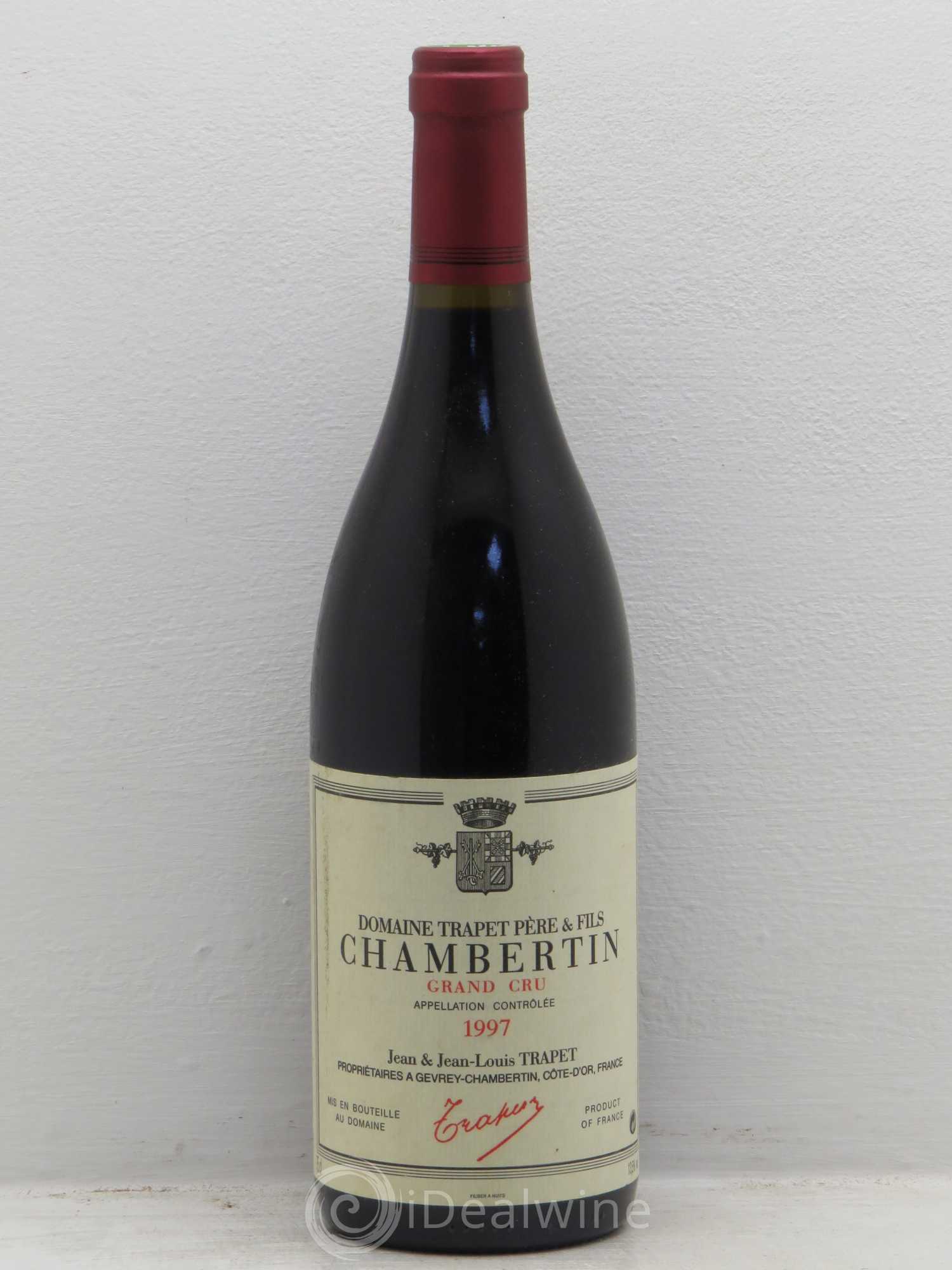 Chambertin Grand Cru Domaine Trapet 1997 - Lot de 1 bouteille - 0
