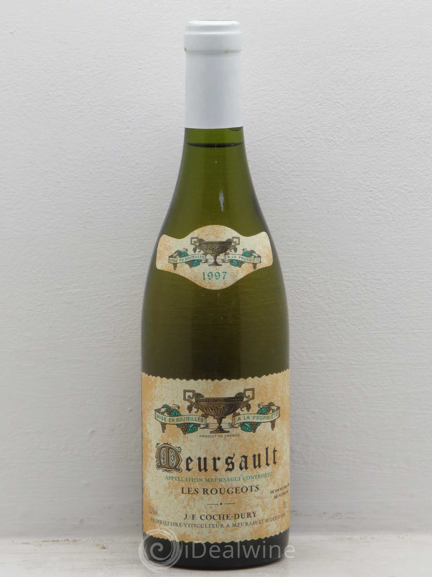 Meursault Les Rougeots Coche Dury (Domaine) 1997 - Lot de 1 bouteille - 0