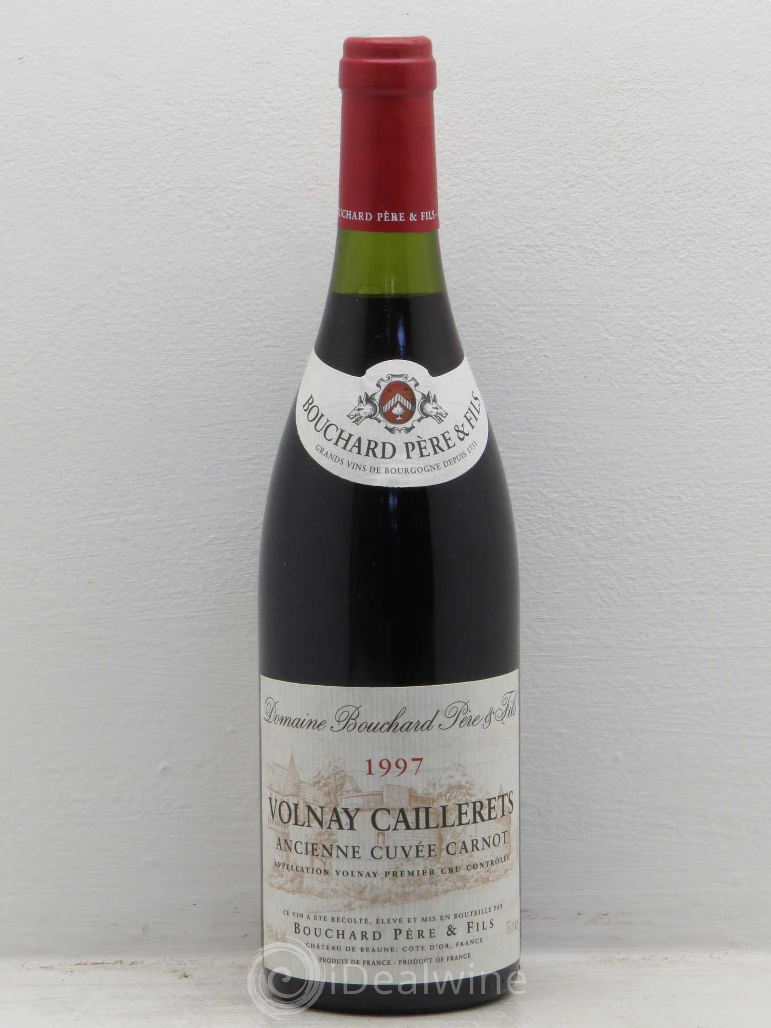 Volnay 1er Cru Caillerets - Ancienne Cuvée Carnot Bouchard Père & Fils 1997 - Lot de 1 bouteille - 0