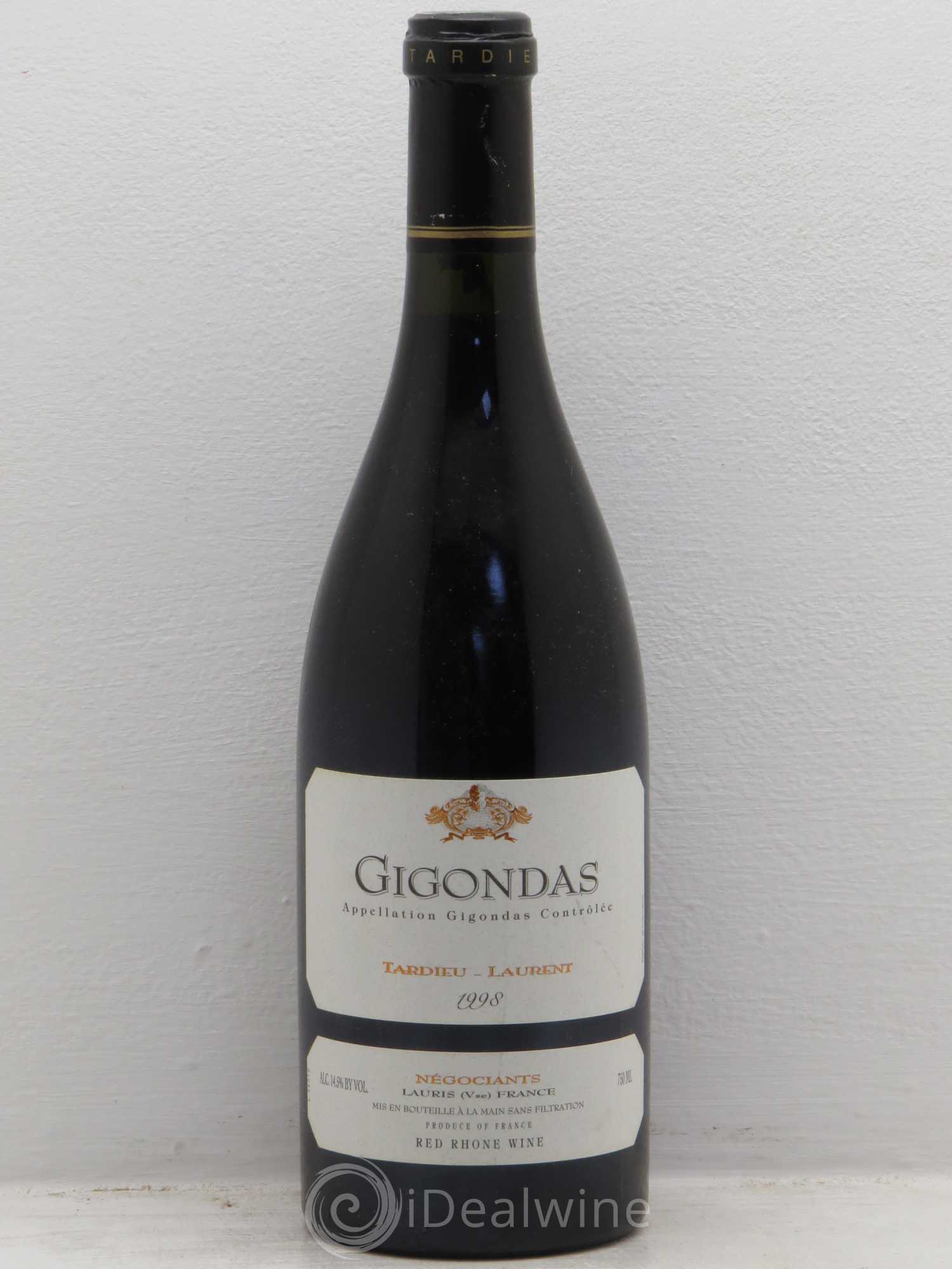 Gigondas 1998 - Lot de 1 bouteille - 0