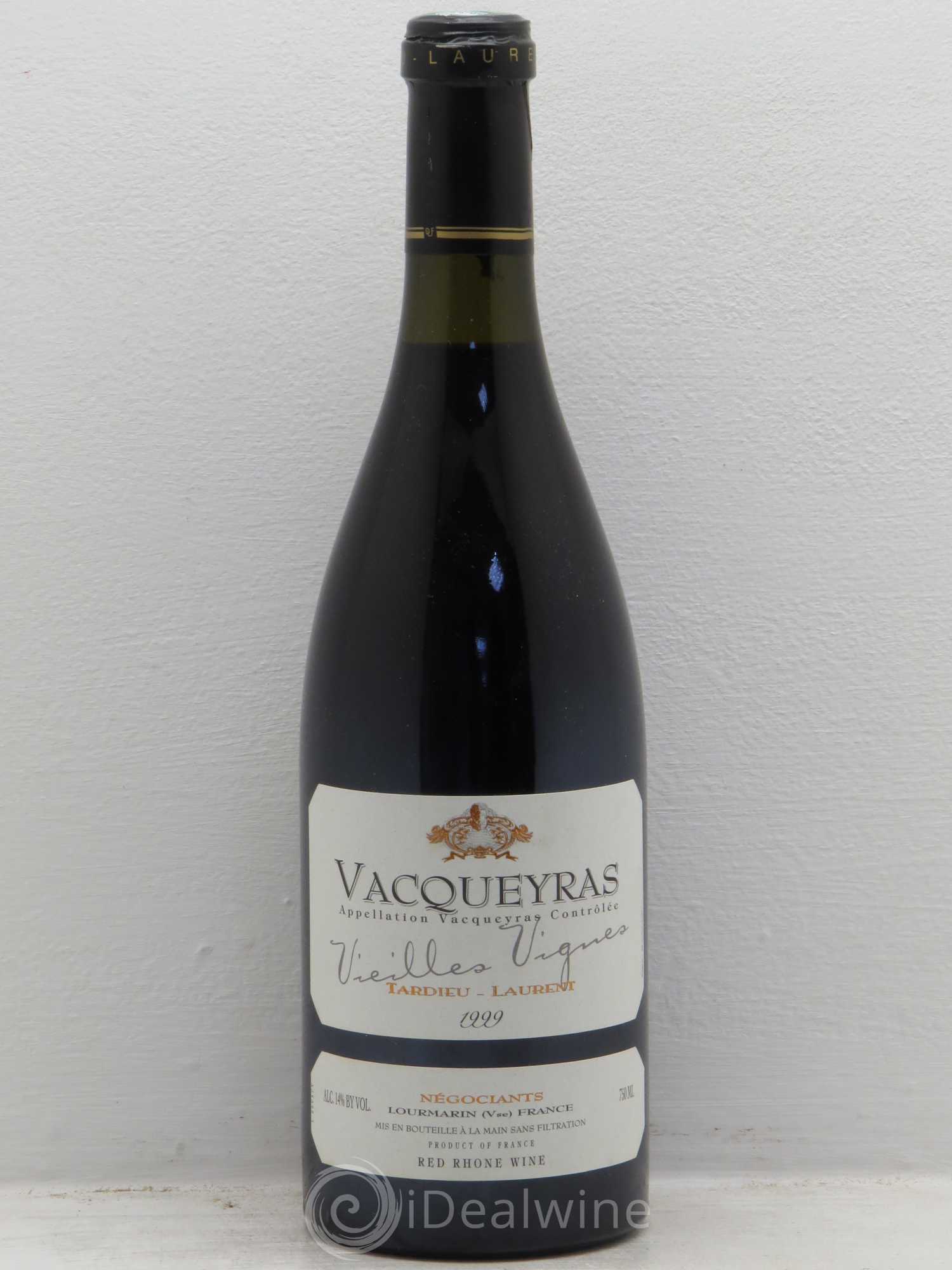 Vacqueyras Vieilles vignes Domaine Tardieu-Laurent 1999 - Posten von 1 Flasche - 0