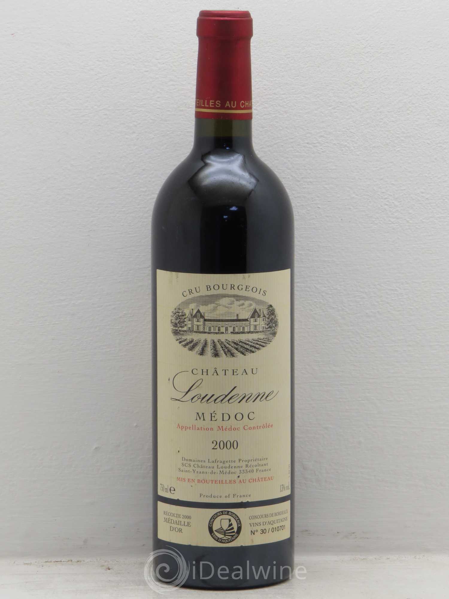 Château Loudenne Cru Bourgeois 2000 - Lot de 1 bouteille - 0