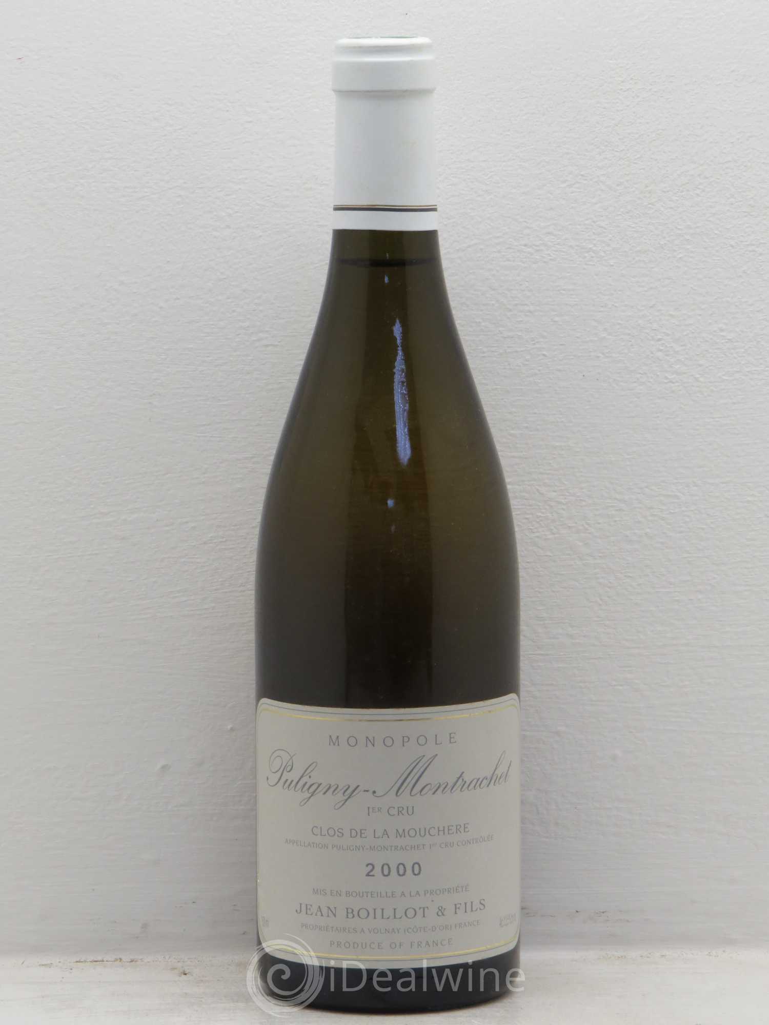 Puligny-Montrachet 1er Cru Clos de la Mouchère Henri Boillot (Domaine) 2000 - Lot de 1 bouteille - 0