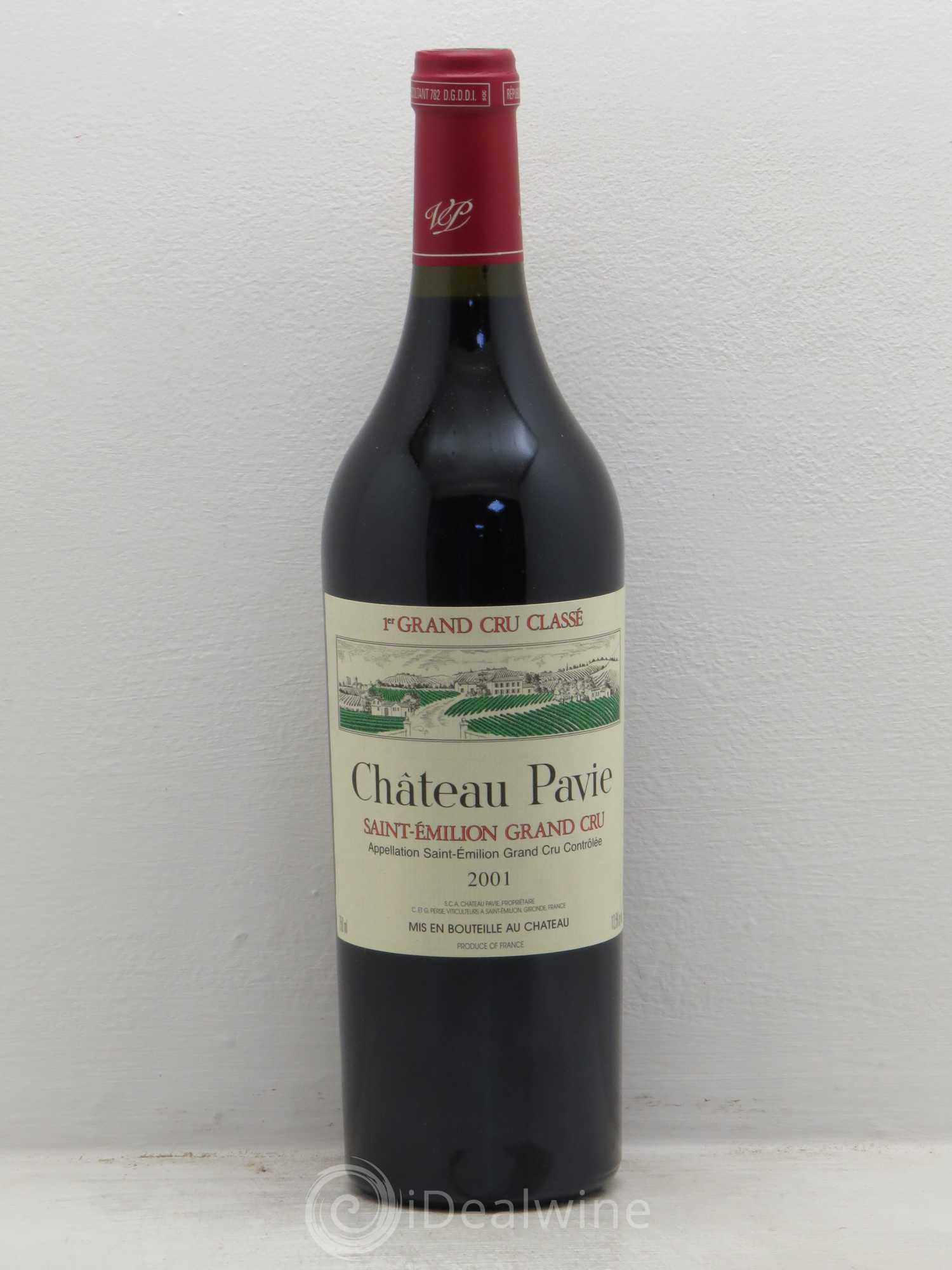 Château Pavie 1er Grand Cru Classé A 2001 - Lot de 1 bouteille - 0
