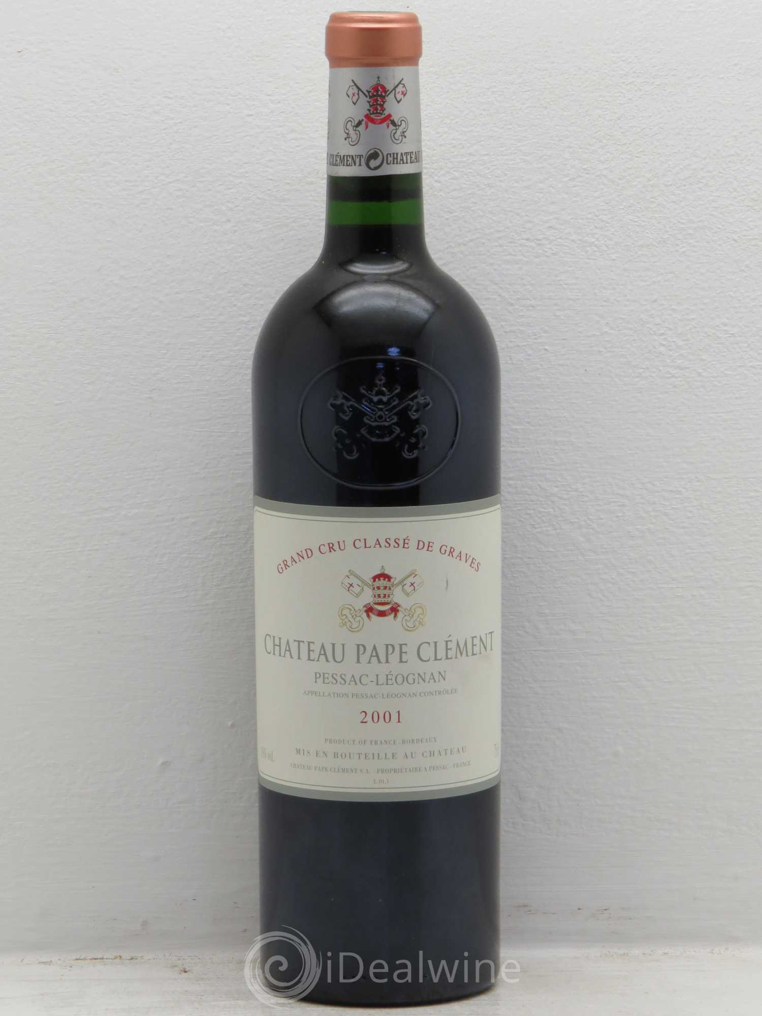 Château Pape Clément Cru Classé de Graves 2001 - Lot de 1 bouteille - 0