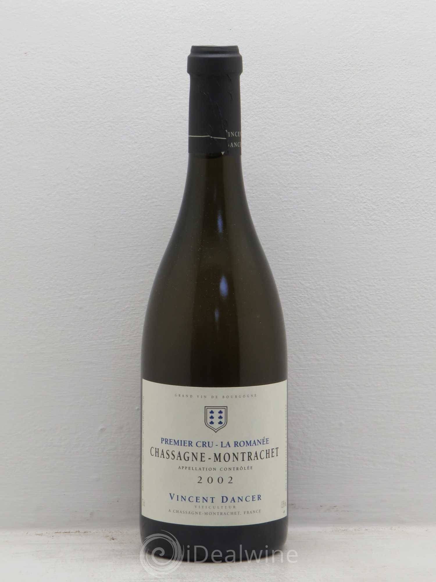 Chassagne-Montrachet 1er Cru La Romanée Vincent Dancer 2002 - Posten von 1 Flasche - 0