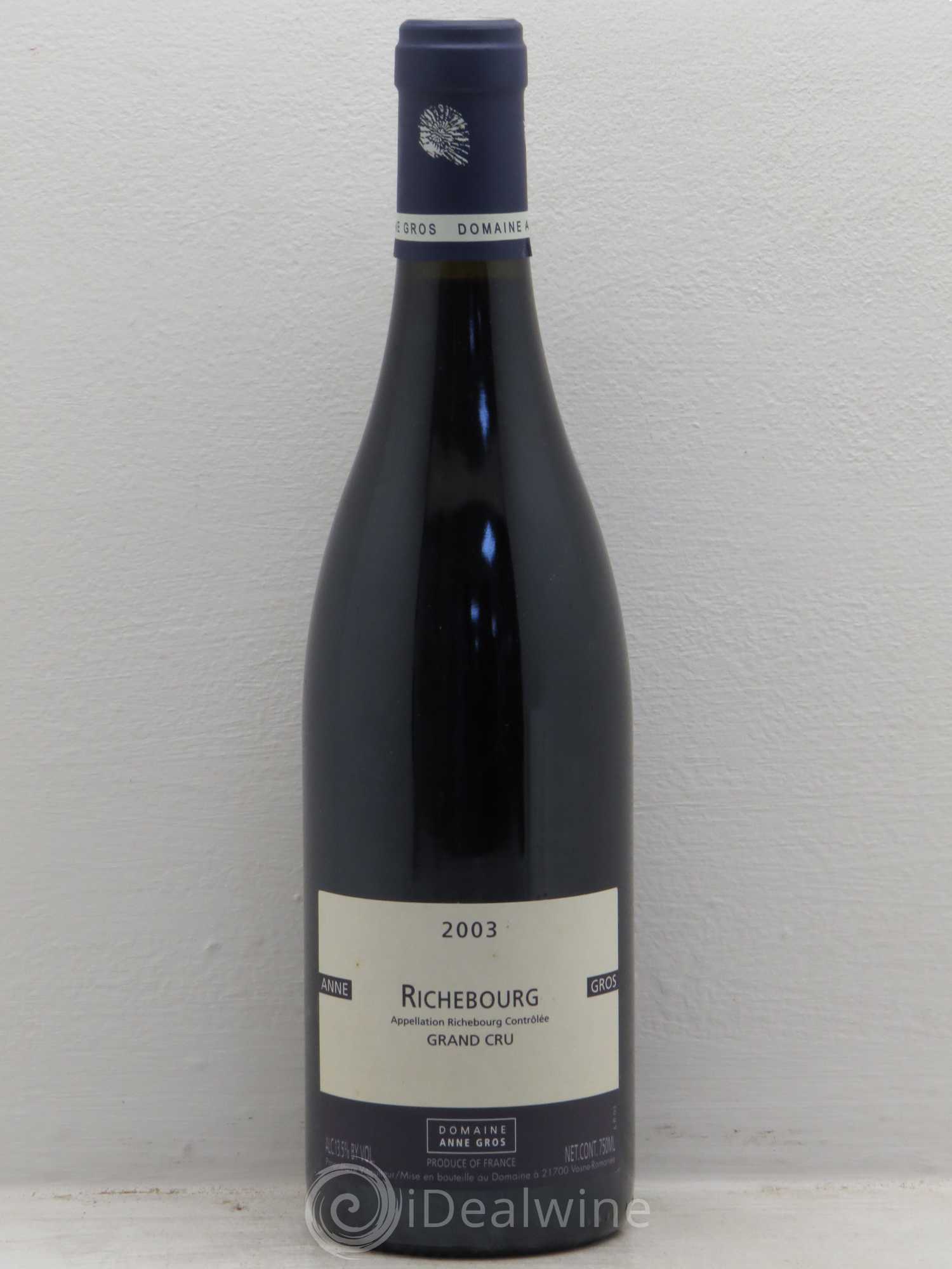 Richebourg Grand Cru Anne Gros 2003 - Posten von 1 Flasche - 0