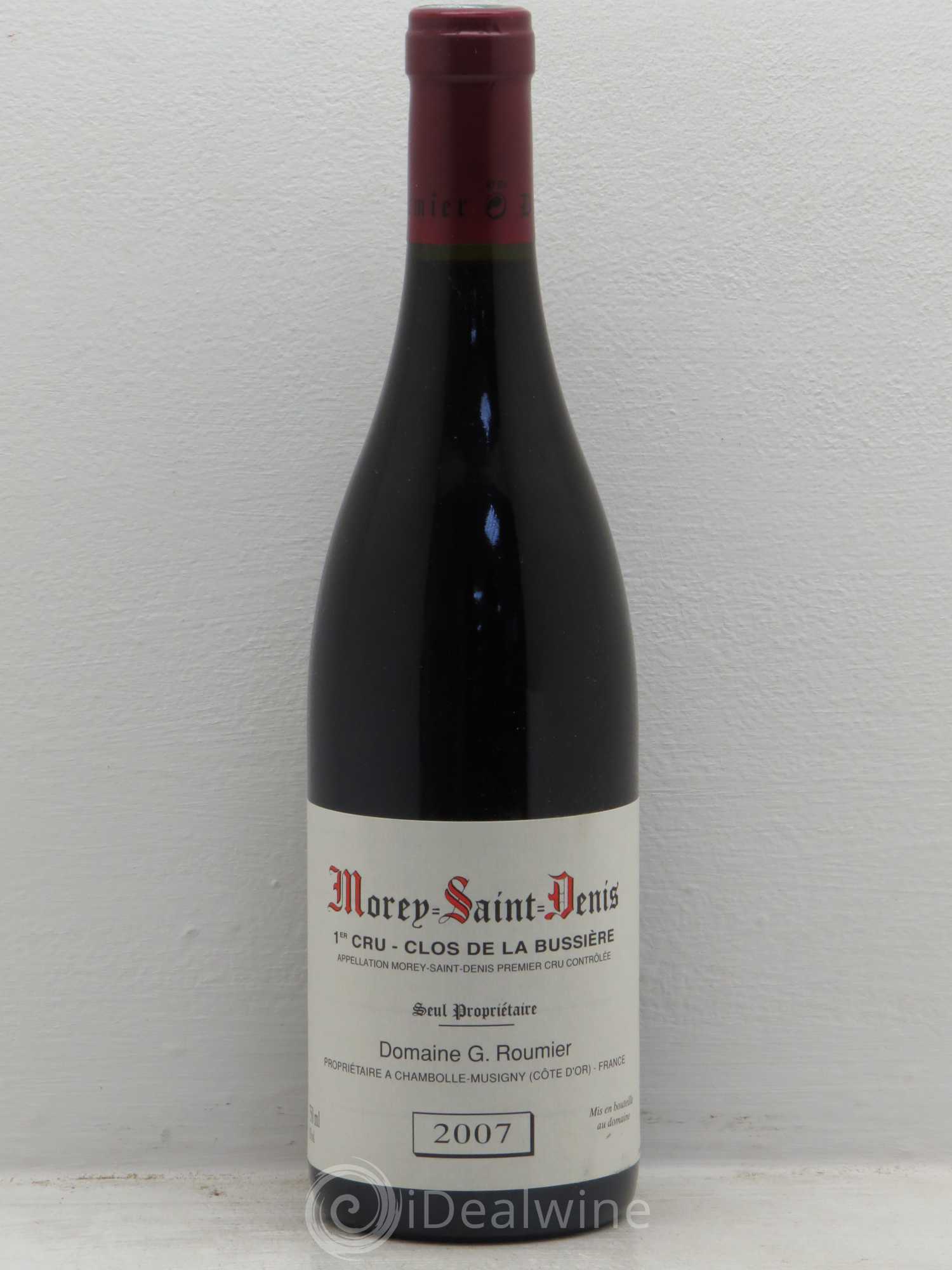 Morey-Saint-Denis 1er Cru Clos de la Bussière Georges Roumier (Domaine) 2007 - Lot de 1 bouteille - 0