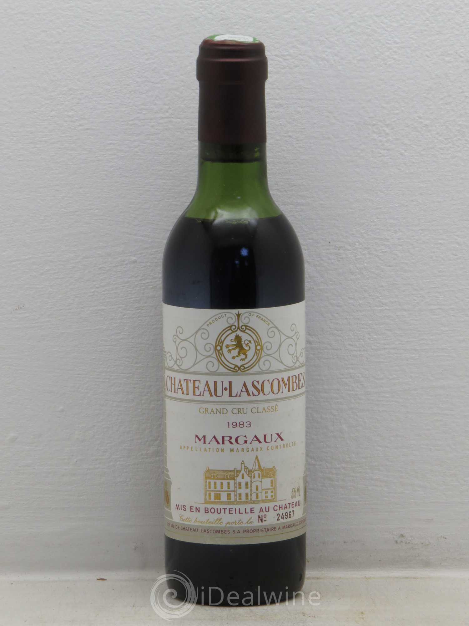 Château Lascombes 2ème Grand Cru Classé 1983 - Lot de 1 demi bouteille - 0