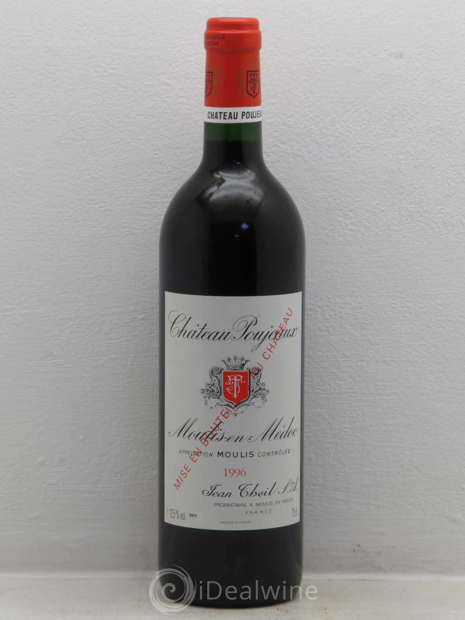 Château Poujeaux 1996 - Lot de 1 bouteille - 0