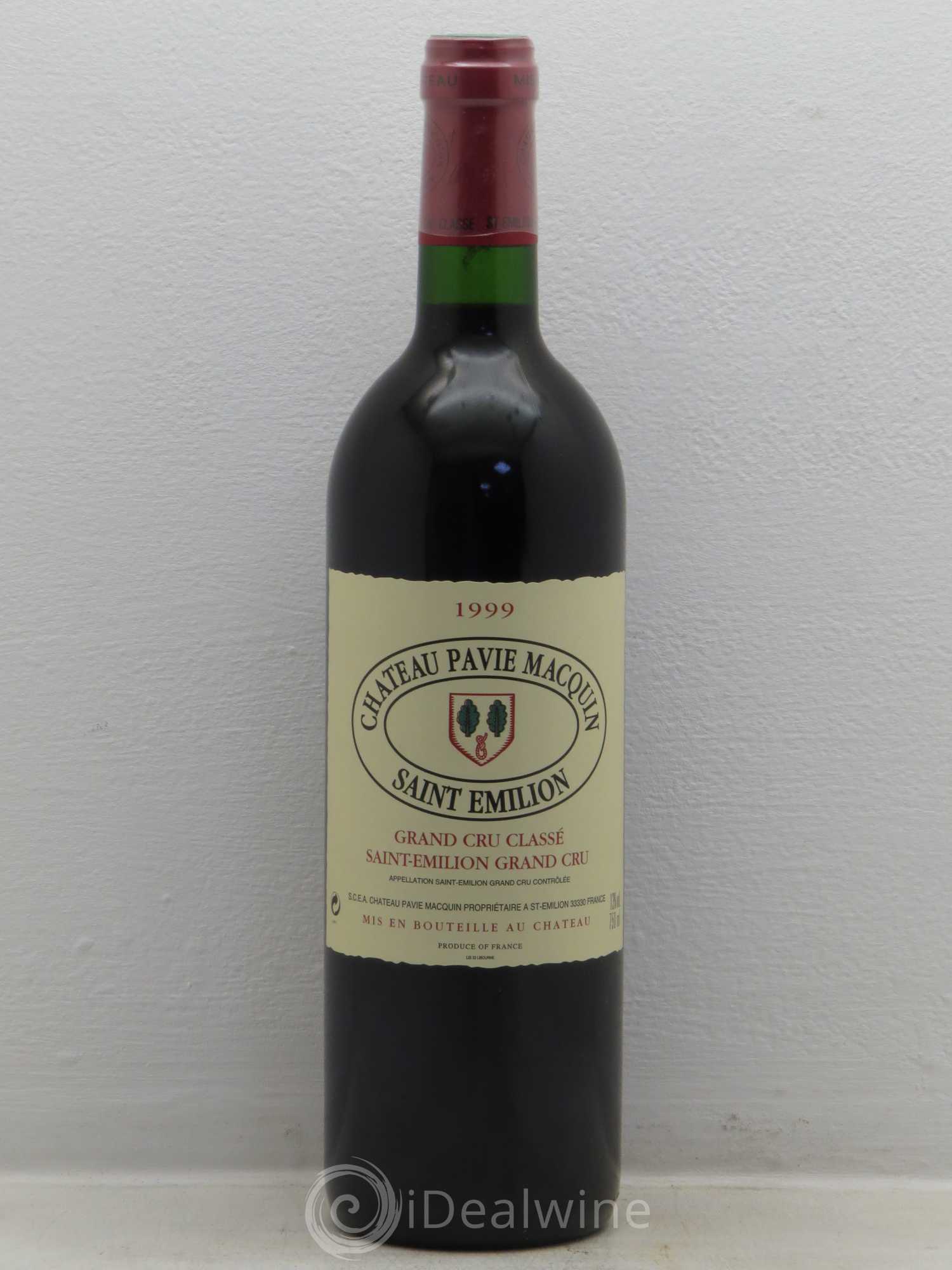 Château Pavie Macquin 1er Grand Cru Classé B 1999 - Lot de 1 bouteille - 0