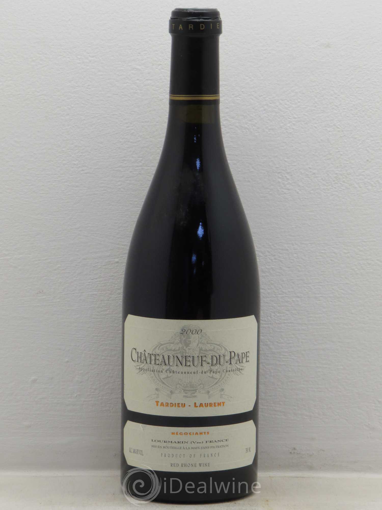 Châteauneuf-du-Pape Domaine Tardieu-Laurent Famille Tardieu 2000 - Lot de 1 bouteille - 0