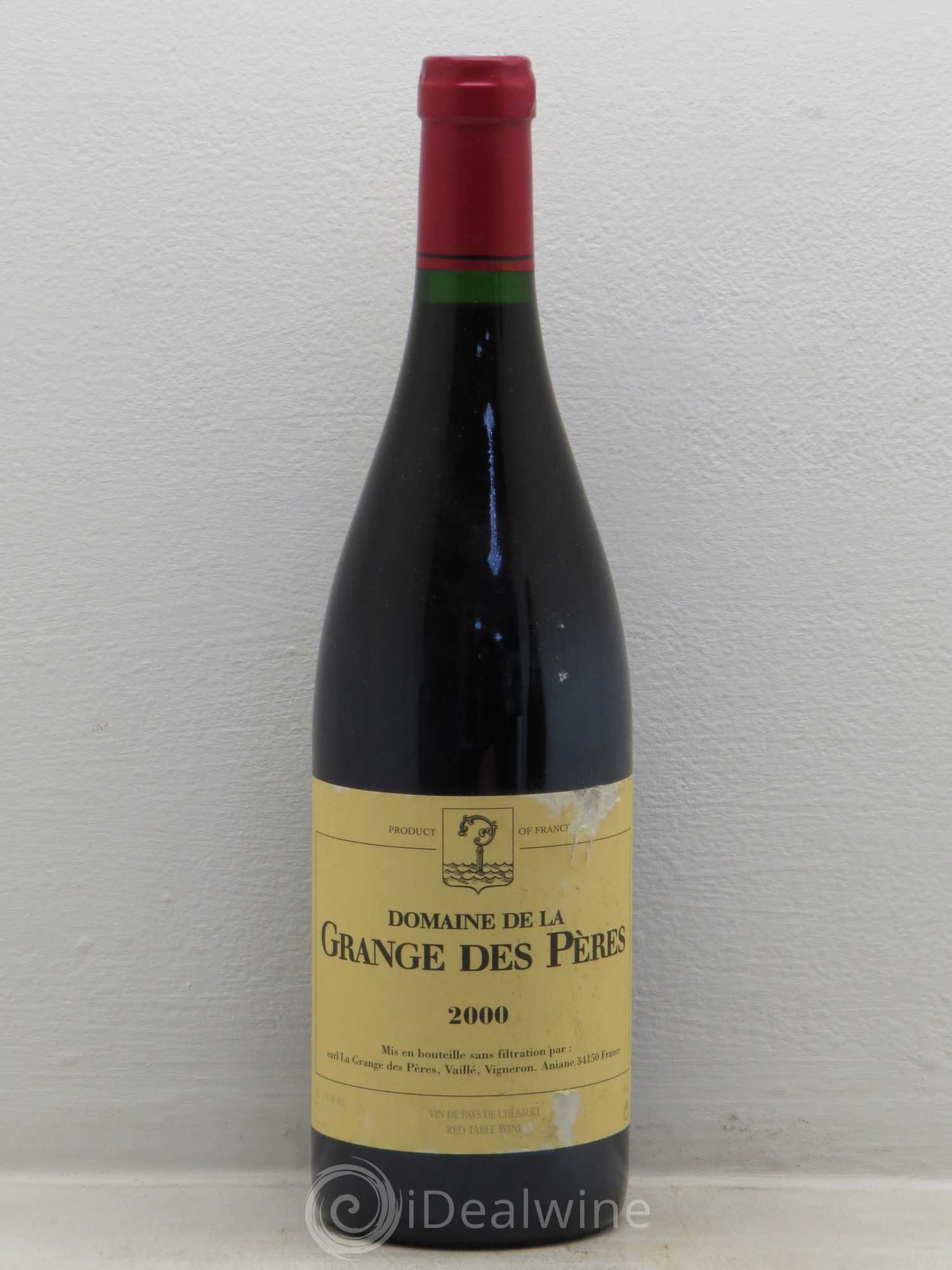 Pays d'Hérault Grange des Pères Laurent Vaillé 2000 - Lot de 1 bouteille - 0