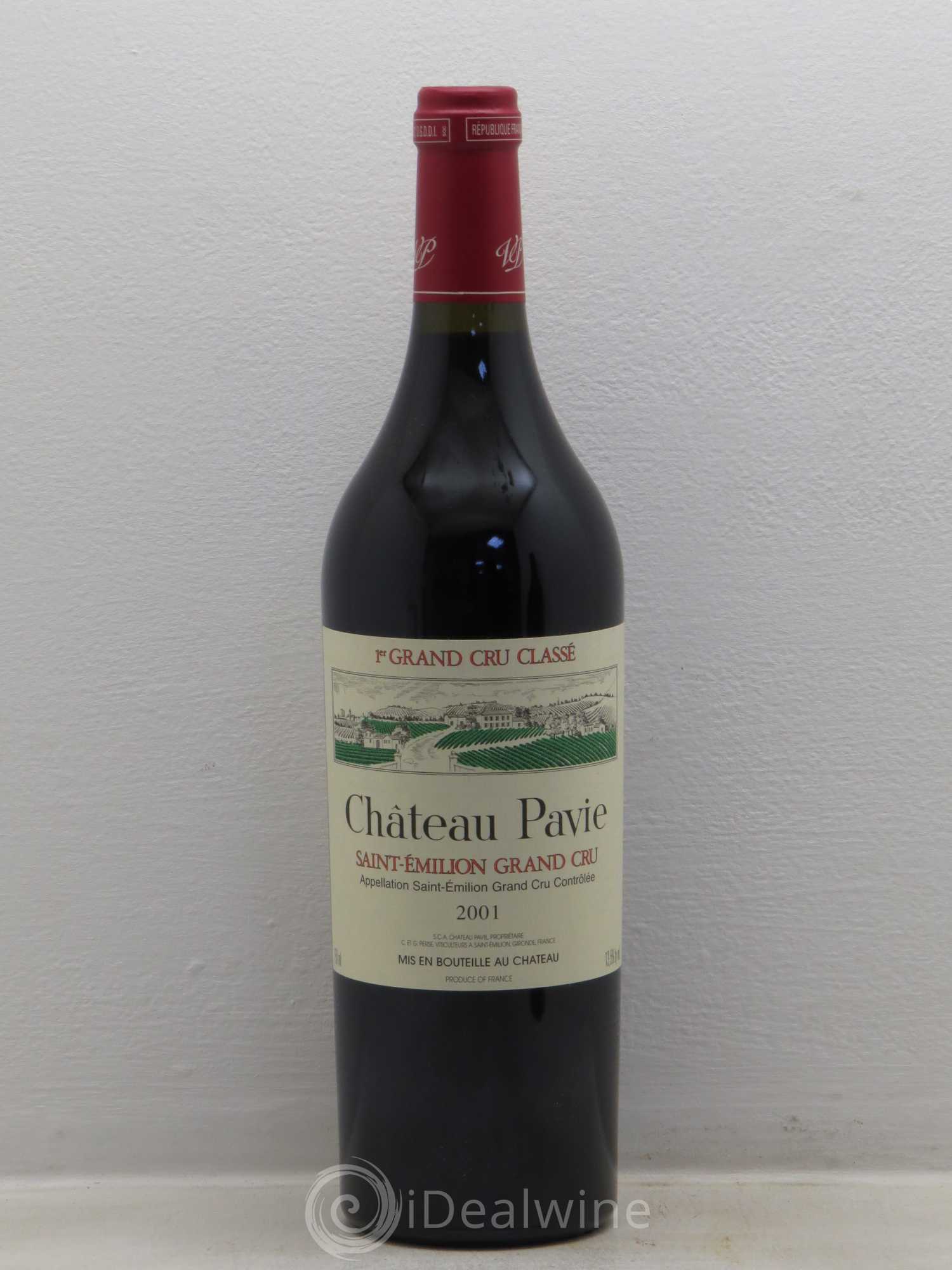 Château Pavie 1er Grand Cru Classé A 2001 - Lot de 1 bouteille - 0