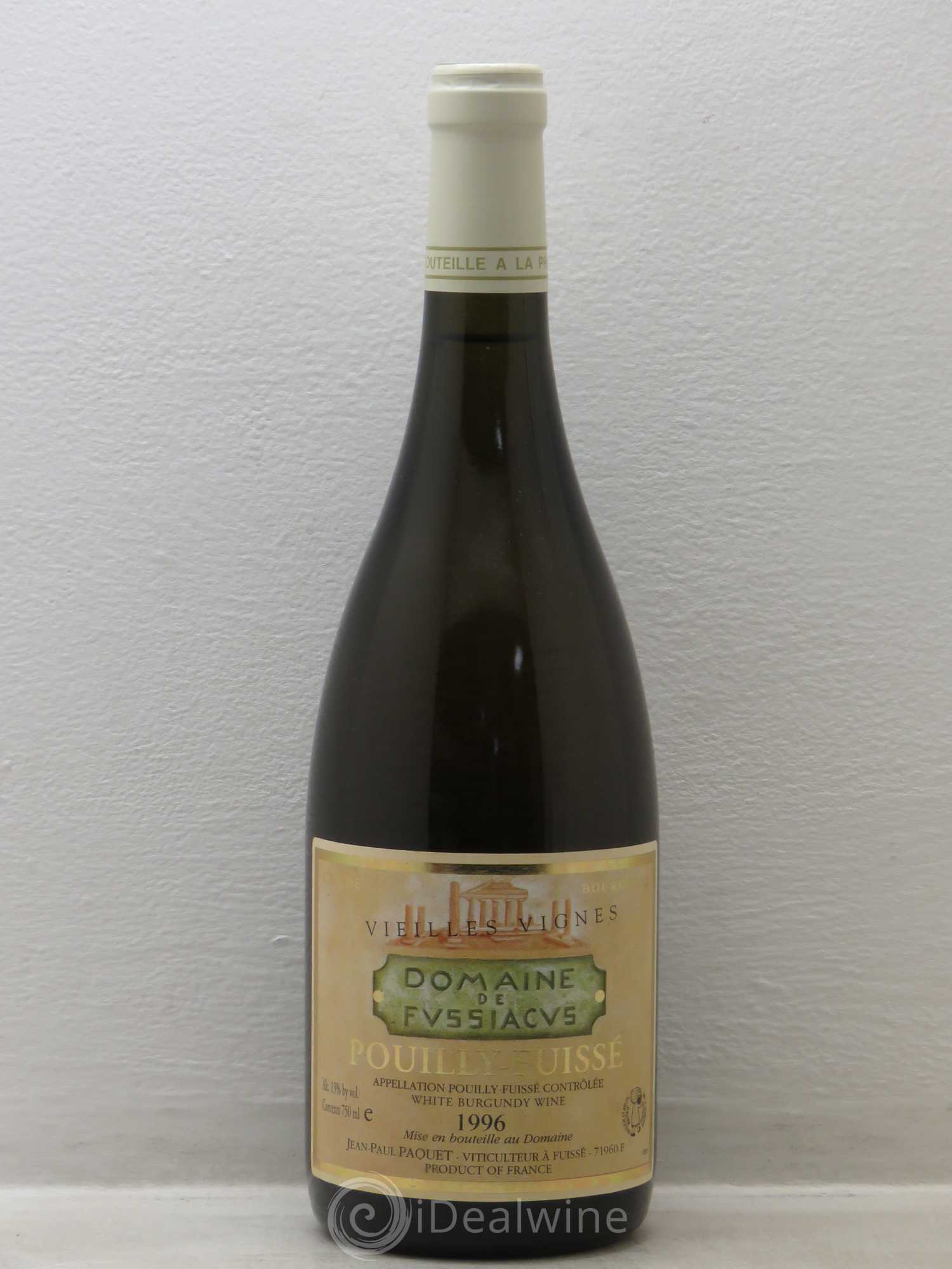Pouilly-Fuissé Vieilles Vignes - domaine de Fussiacus 1996 - Posten von 1 Flasche - 0