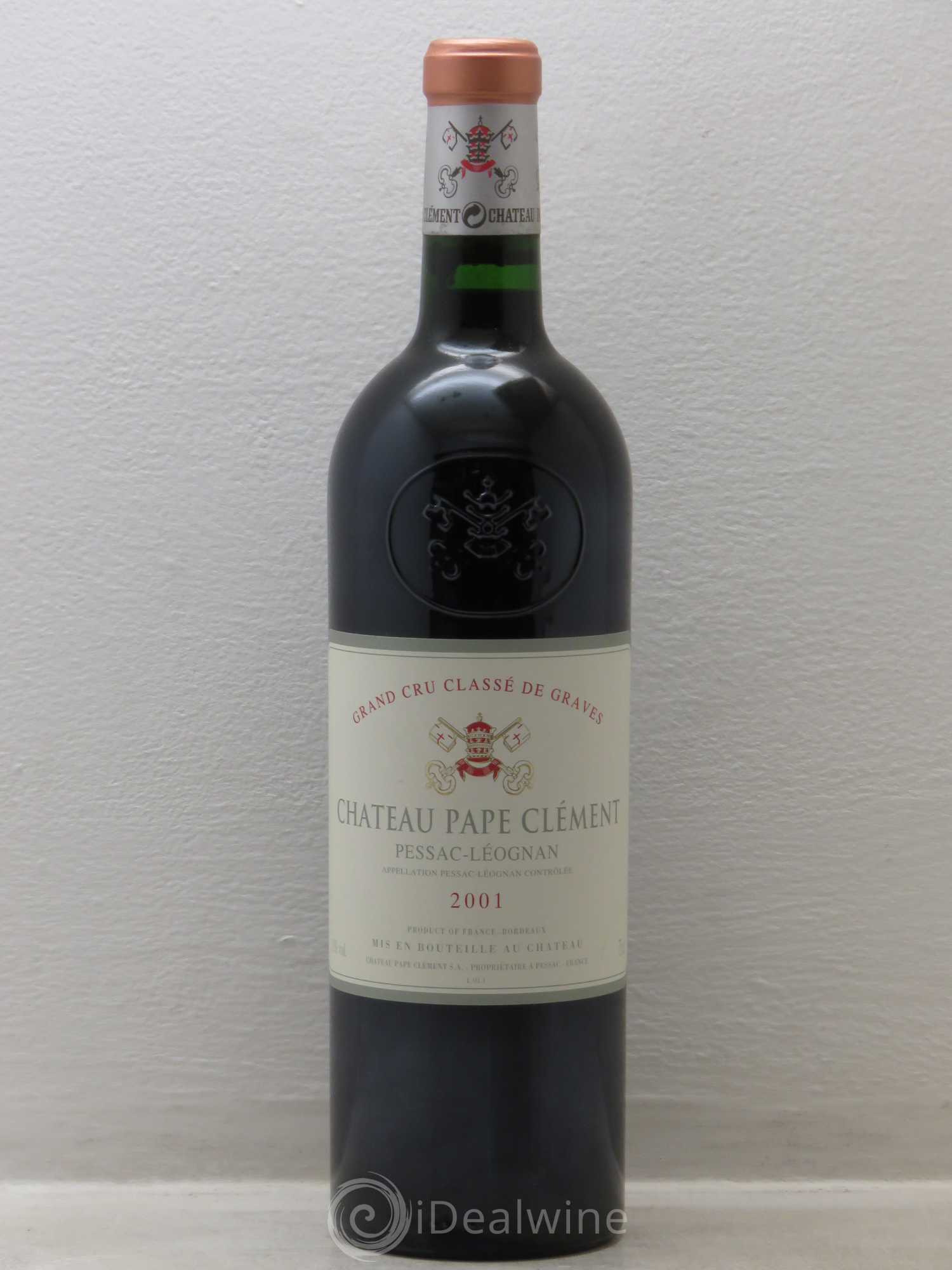 Château Pape Clément Cru Classé de Graves 2001 - Lot de 1 bouteille - 0