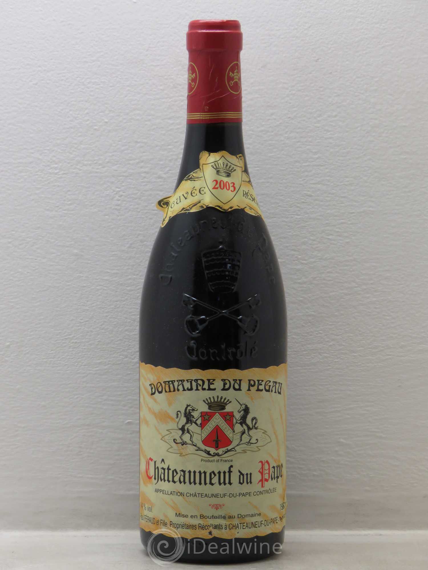 Châteauneuf-du-Pape Domaine du Pégau Cuvée Réservée Paul et Laurence Féraud 2003 - Lot de 1 bouteille - 0