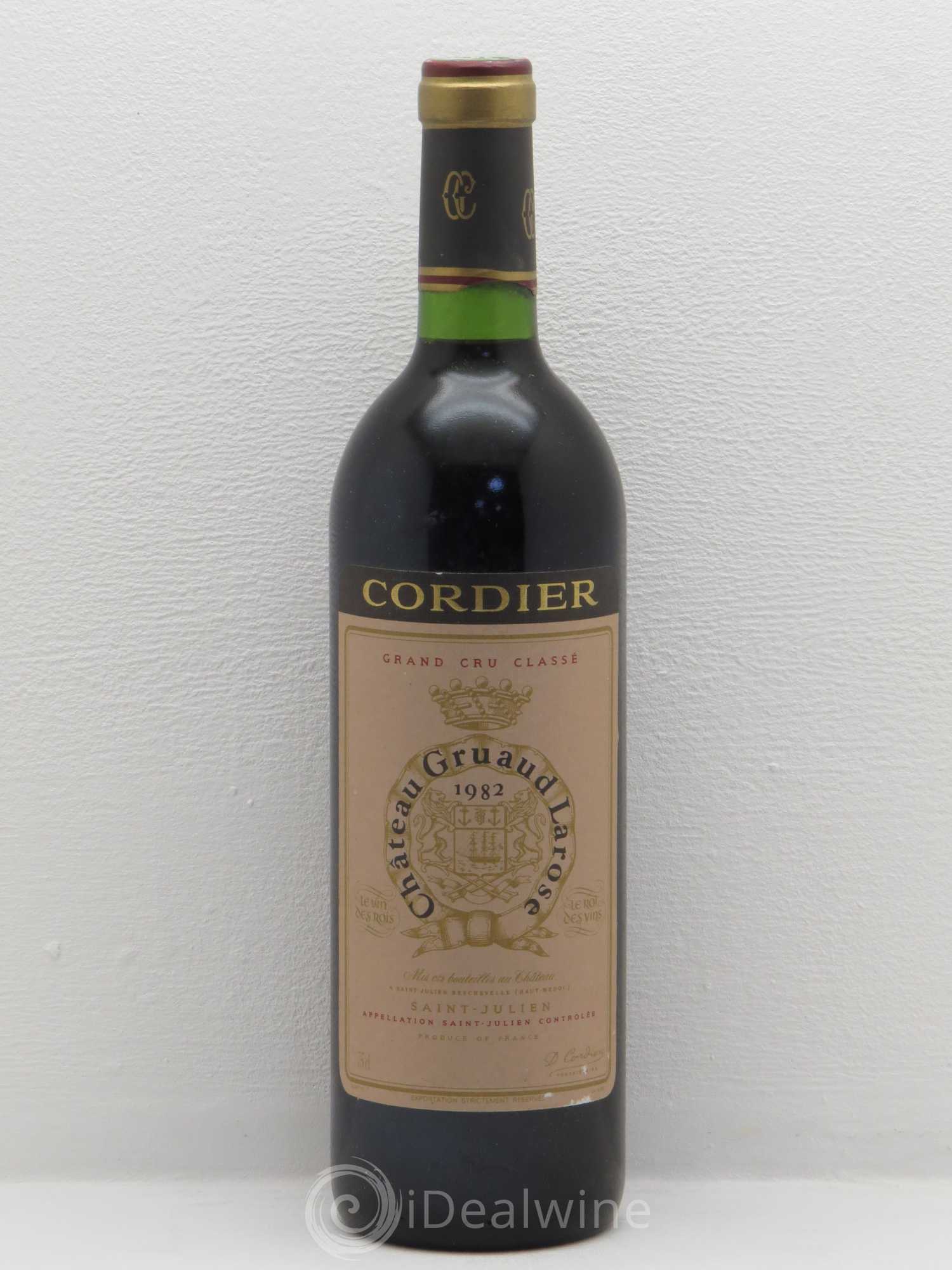 Château Gruaud Larose 2ème Grand Cru Classé 1982 - Lot de 1 bouteille - 0