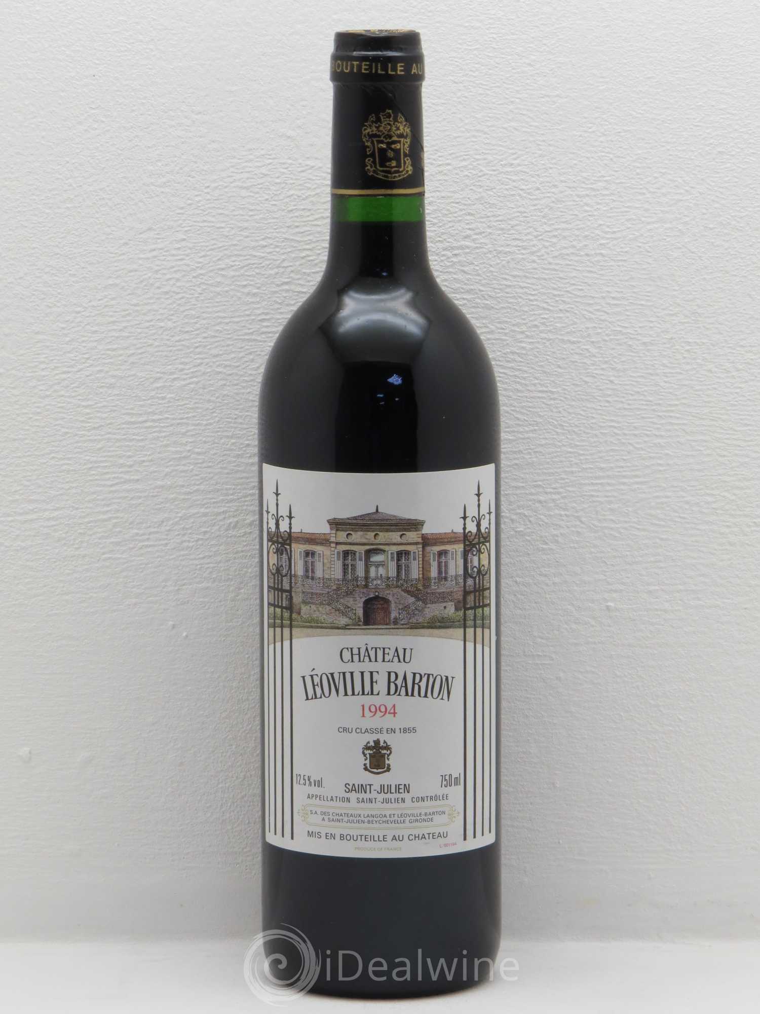 Château Léoville Barton 2ème Grand Cru Classé 1994 - Lot de 1 bouteille - 0