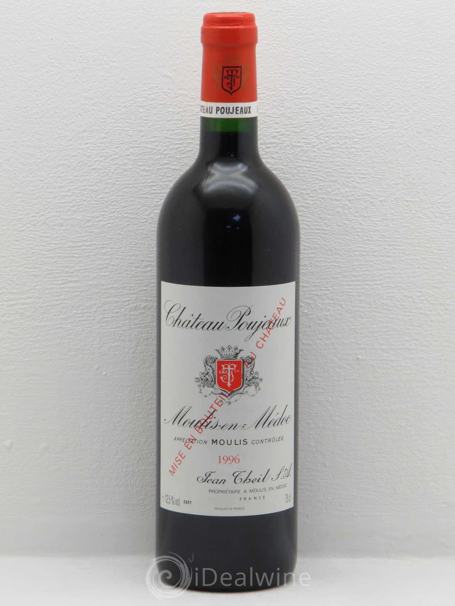 Château Poujeaux 1996 - Lot de 1 bouteille - 0
