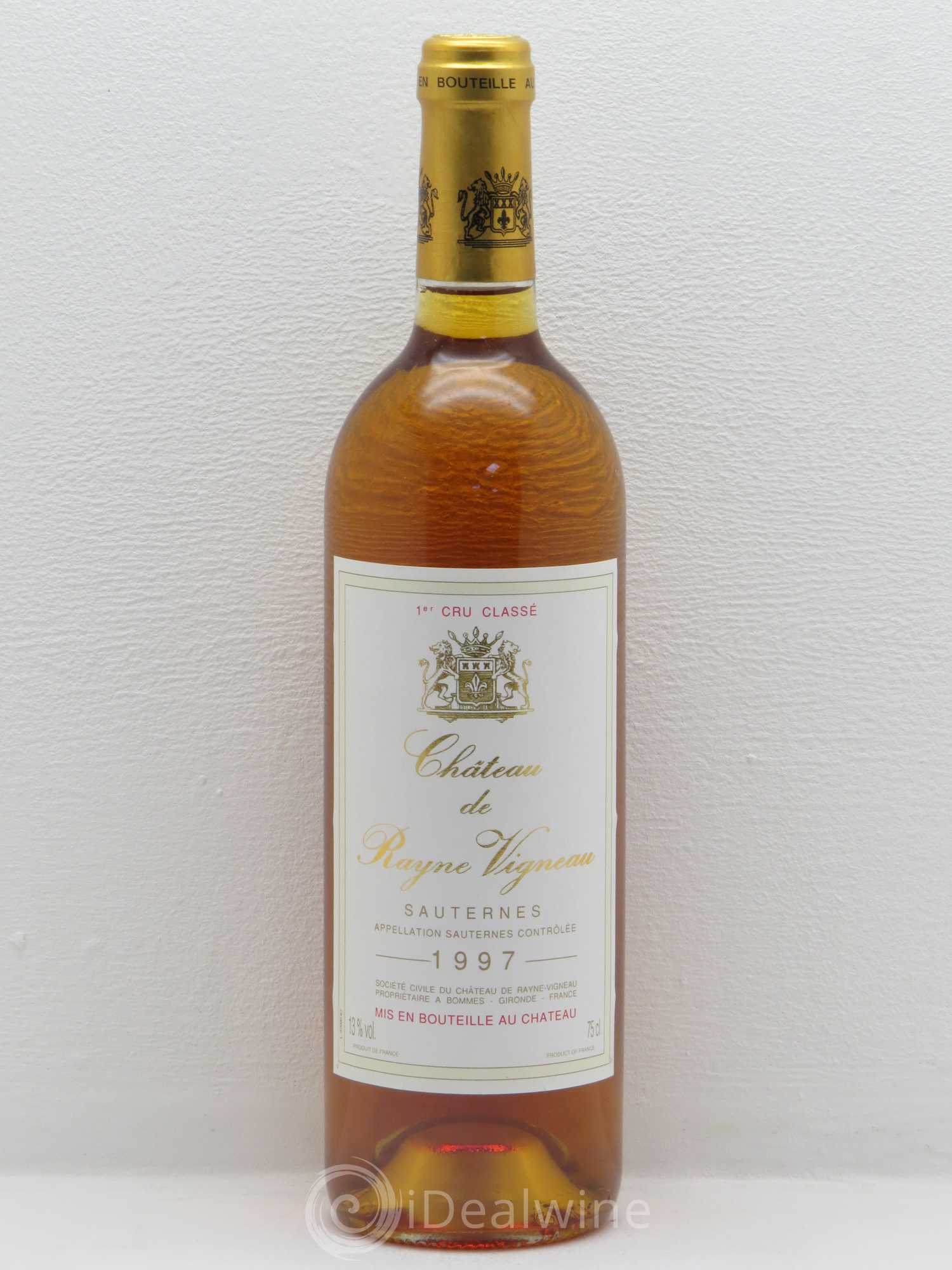 Château de Rayne Vigneau 1er Grand Cru Classé 1997 - Lotto di 1 bottiglia - 0