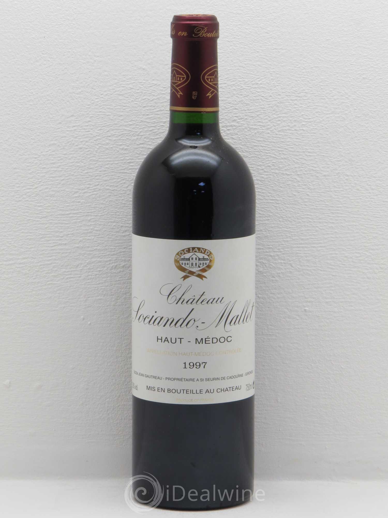Château Sociando Mallet 1997 - Lot de 1 bouteille - 0