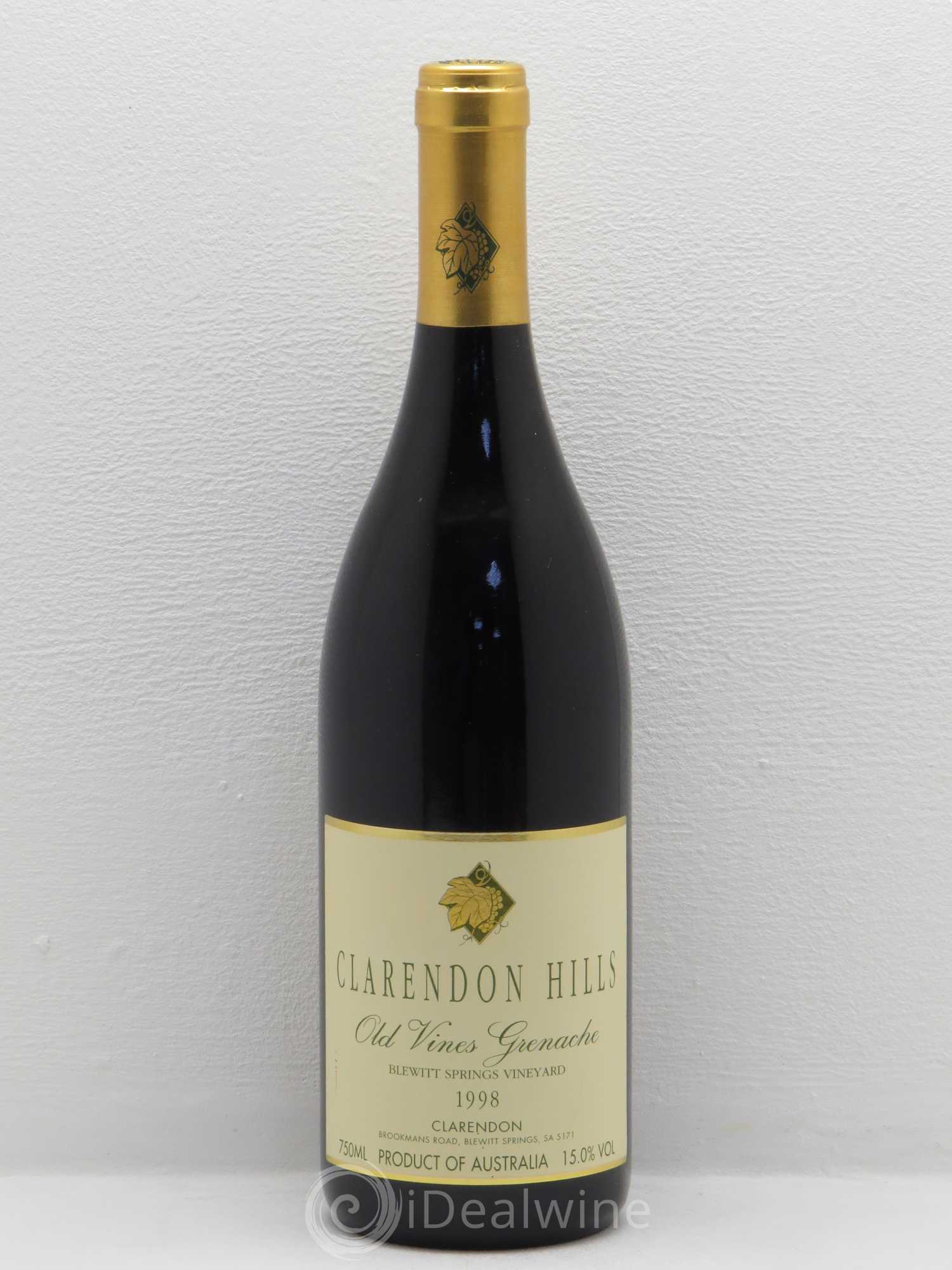 Australie Clarendon Hills Old Vines Grenache Blewitt Springs Vineyard 1998 - Posten von 1 Flasche - 0