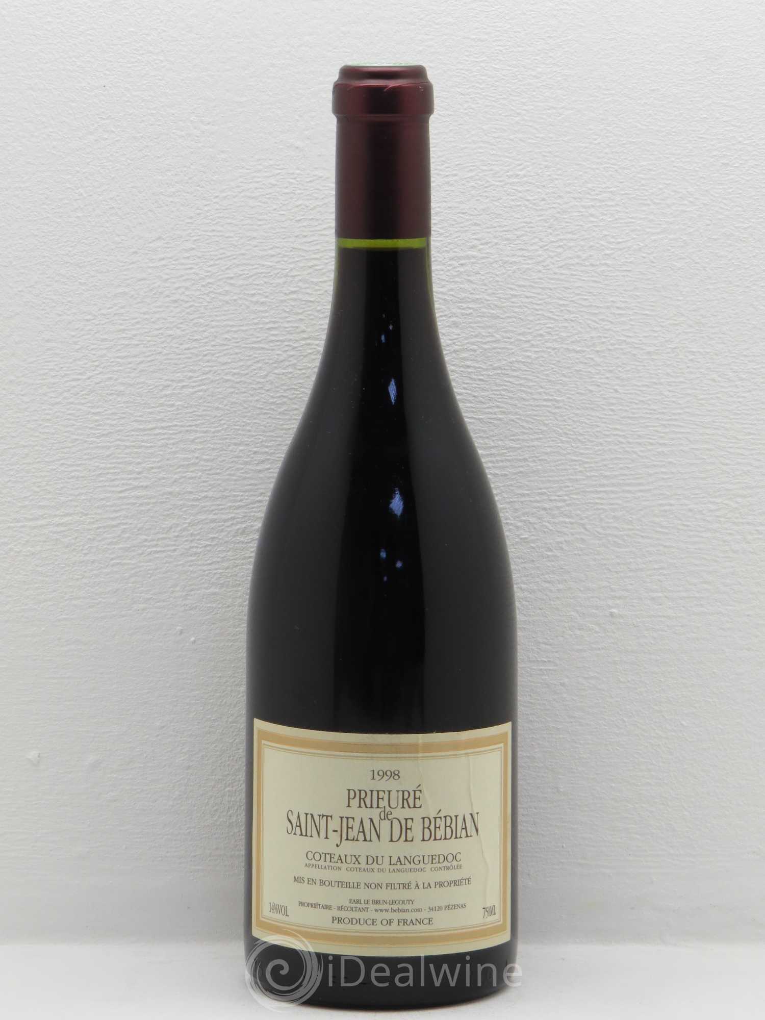 Languedoc Prieuré St-Jean de Bébian 1998 - Lot de 1 bouteille - 0