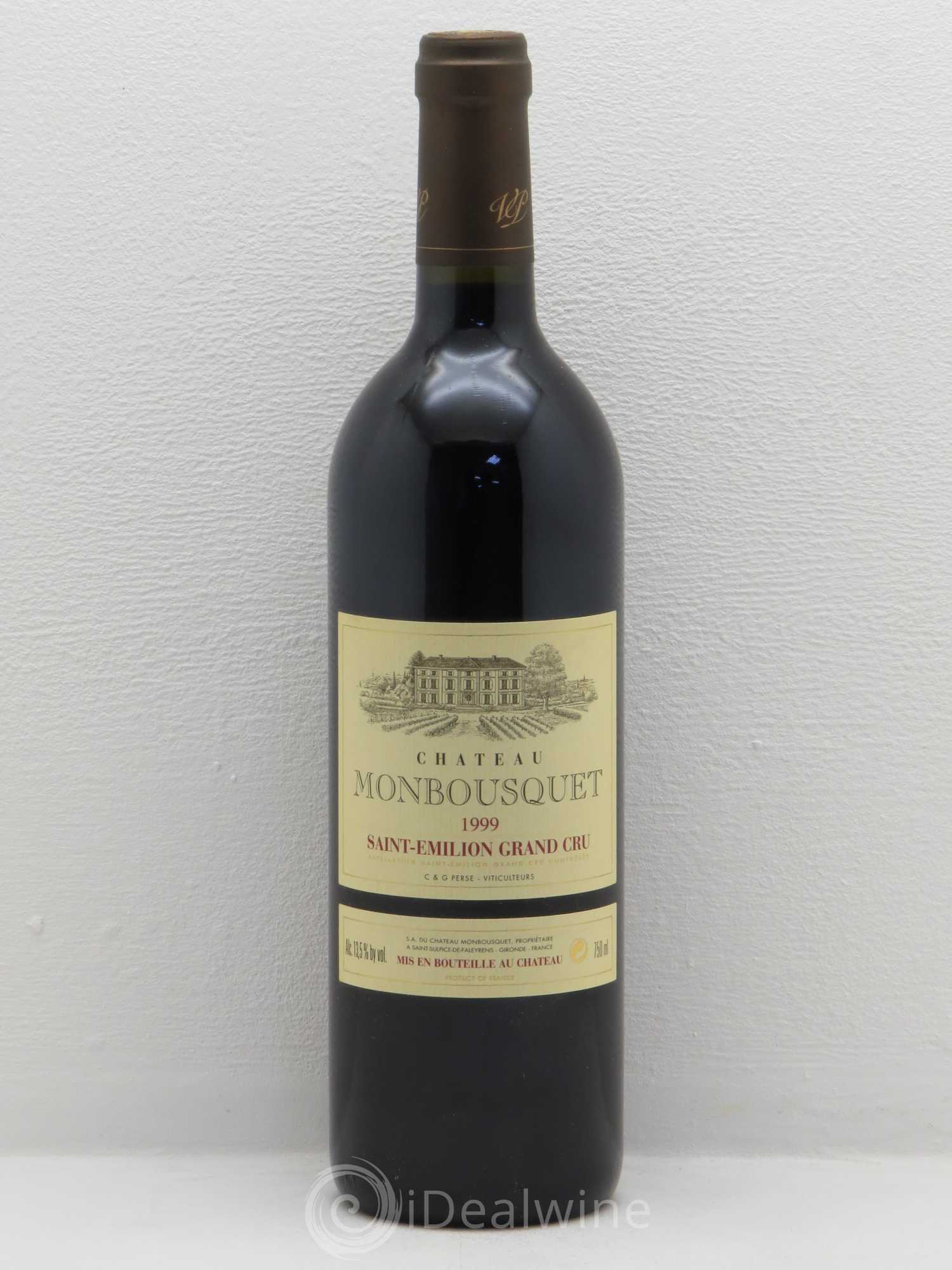 Château Monbousquet Grand Cru Classé 1999 - Lot de 1 bouteille - 0