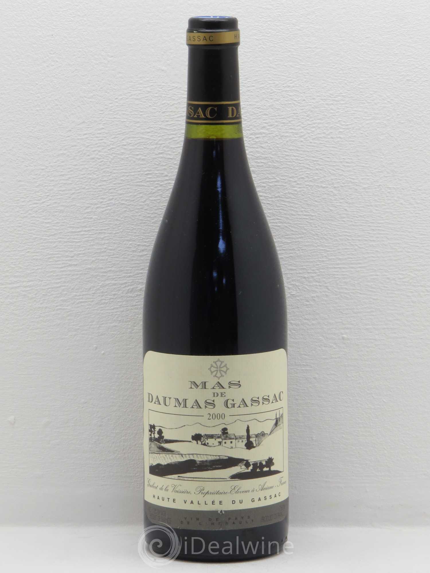 Saint-Guilhem-le-Désert - Cité d'Aniane Mas Daumas Gassac Famille Guibert de La Vaissière 2000 - Lot de 1 bouteille - 0