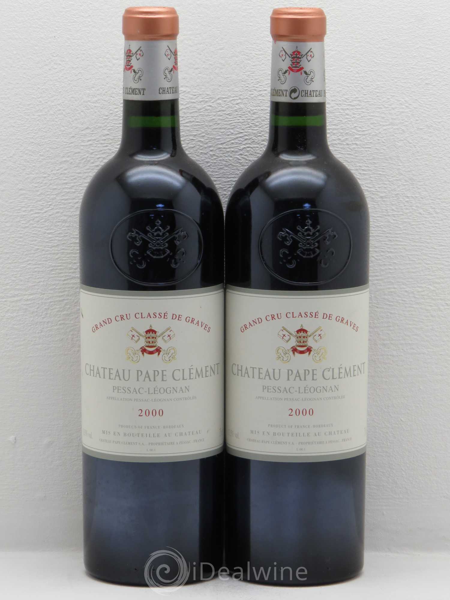 Château Pape Clément Cru Classé de Graves 2000 - Lot de 2 bouteilles - 0