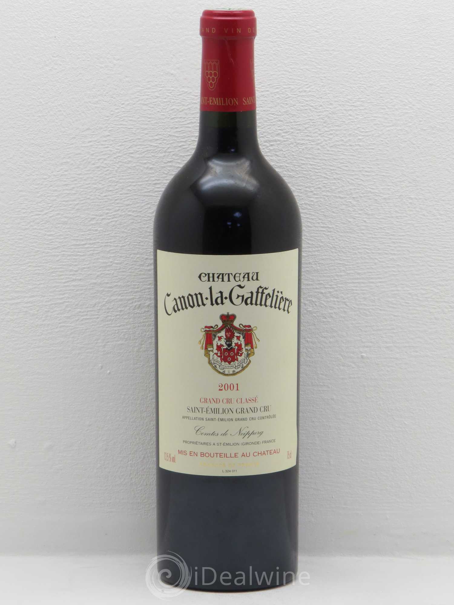 Château Canon la Gaffelière 1er Grand Cru Classé B 2001 - Lot de 1 bouteille - 0