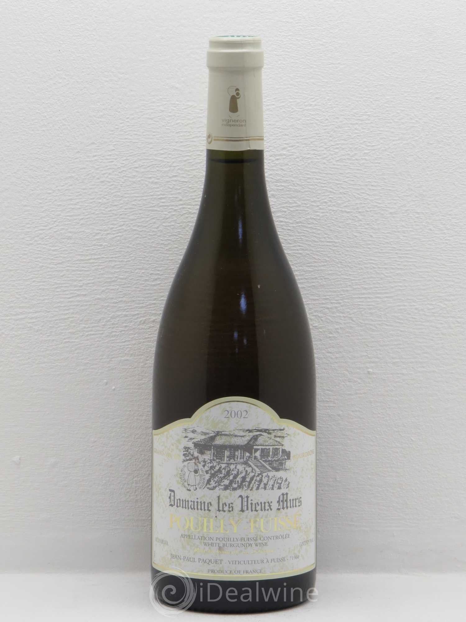 Pouilly-Fuissé Domaine Les Vieux Murs 2002 - Posten von 1 Flasche - 0