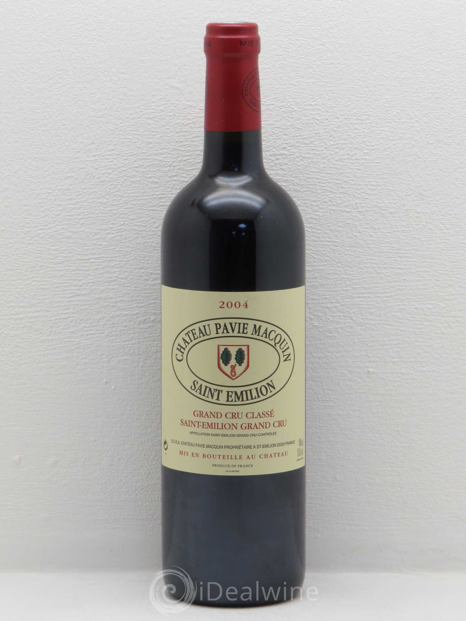 Château Pavie Macquin 1er Grand Cru Classé B 2004 - Lot de 1 bouteille - 0