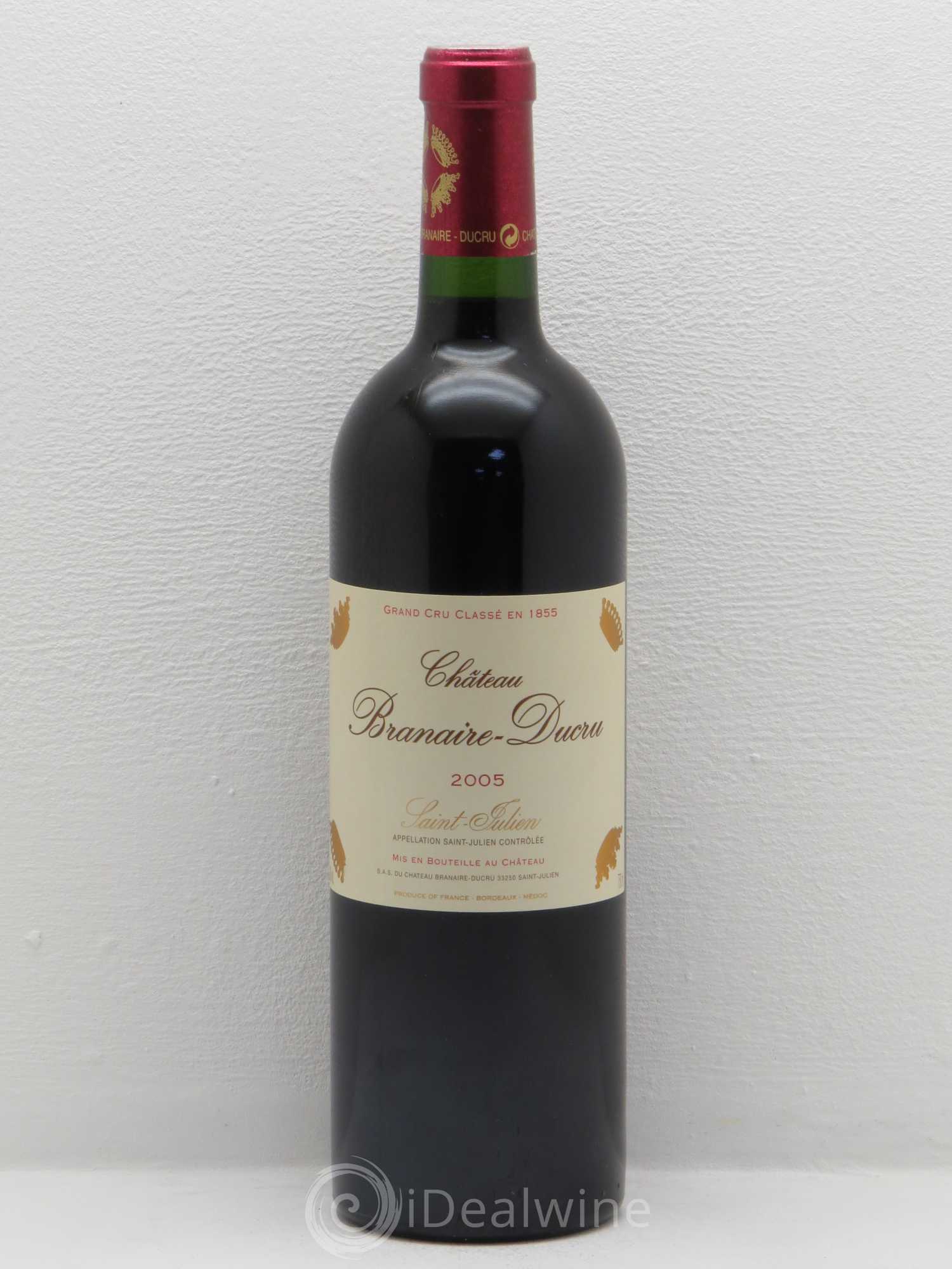 Château Branaire Ducru 4ème Grand Cru Classé 2005 - Lot de 1 bouteille - 0