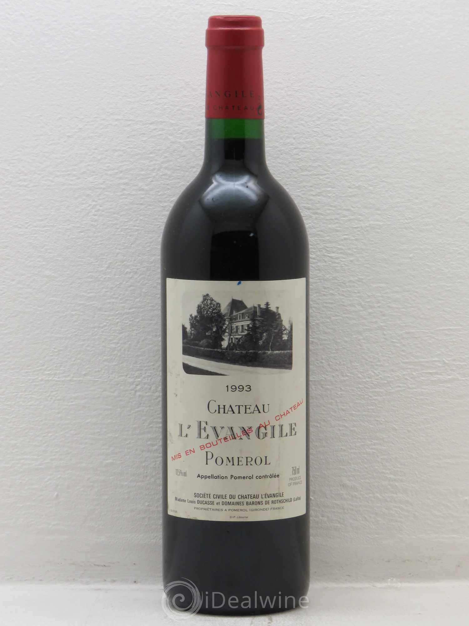Château l' Évangile 1993 - Lot de 1 bouteille - 0